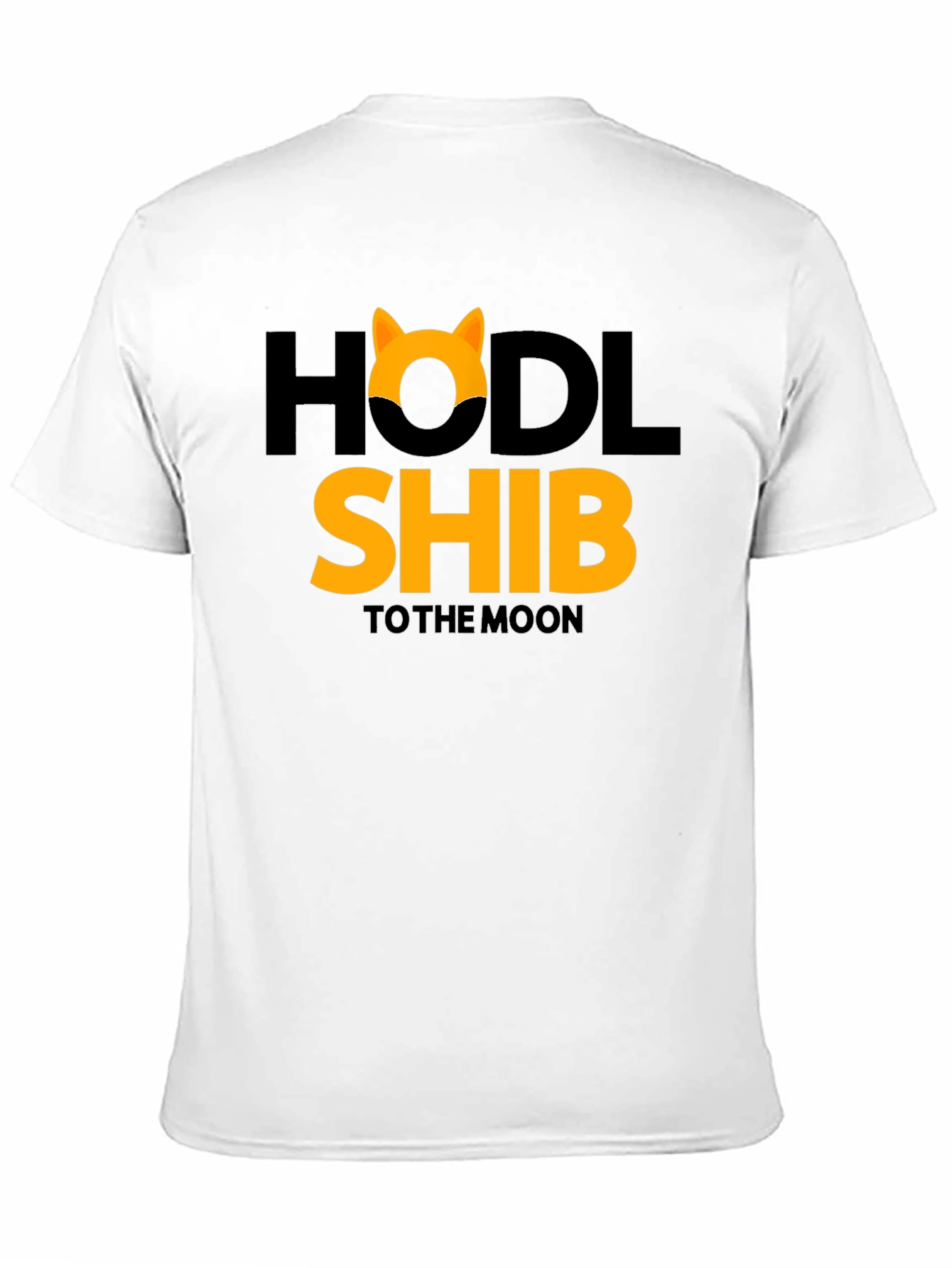 Black HODL Shib to the Moon Black T-Shirt view 11