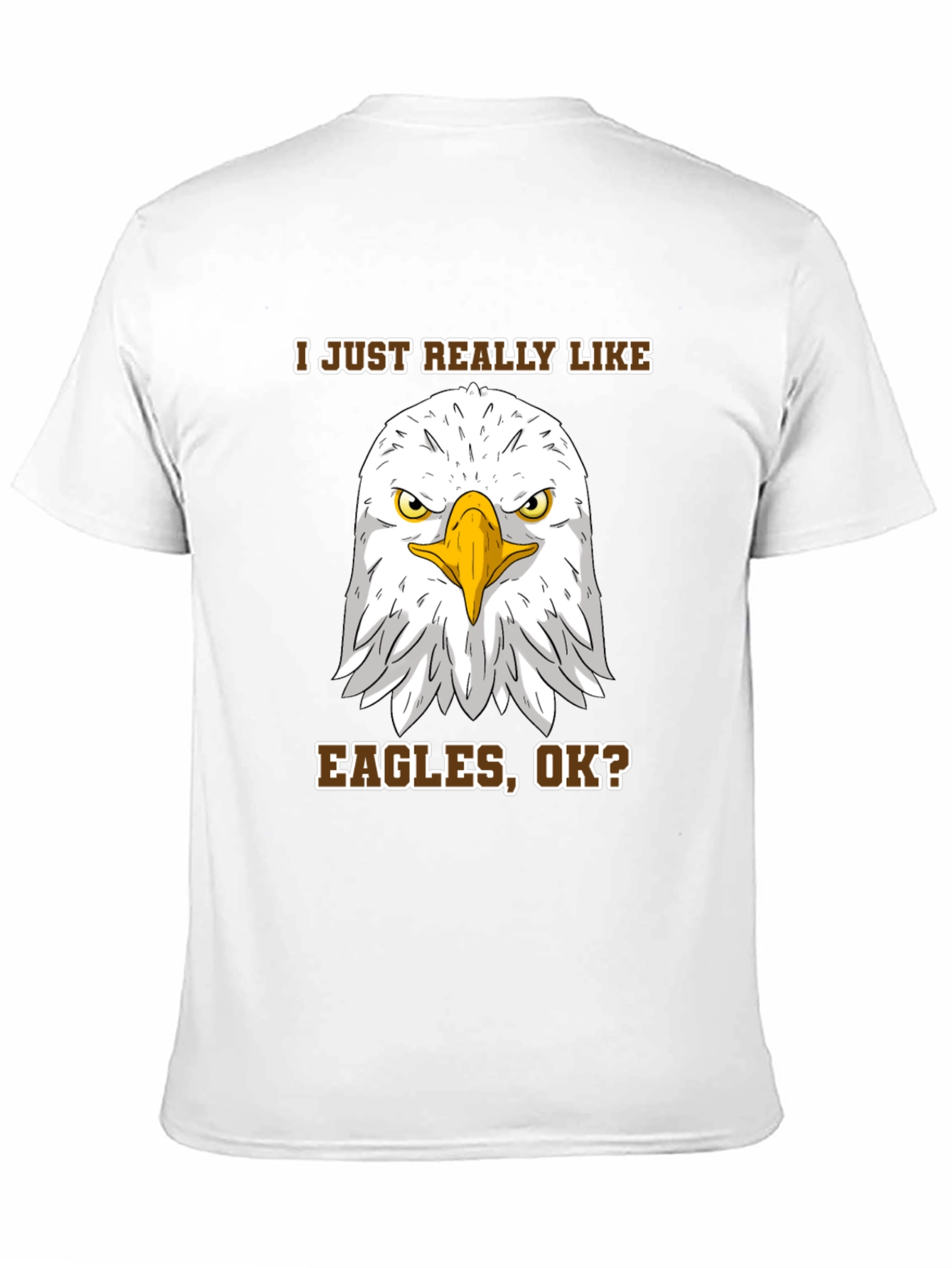 Black Eagle Lover T-Shirt - I Just Really Like Eagles, Ok? view 11