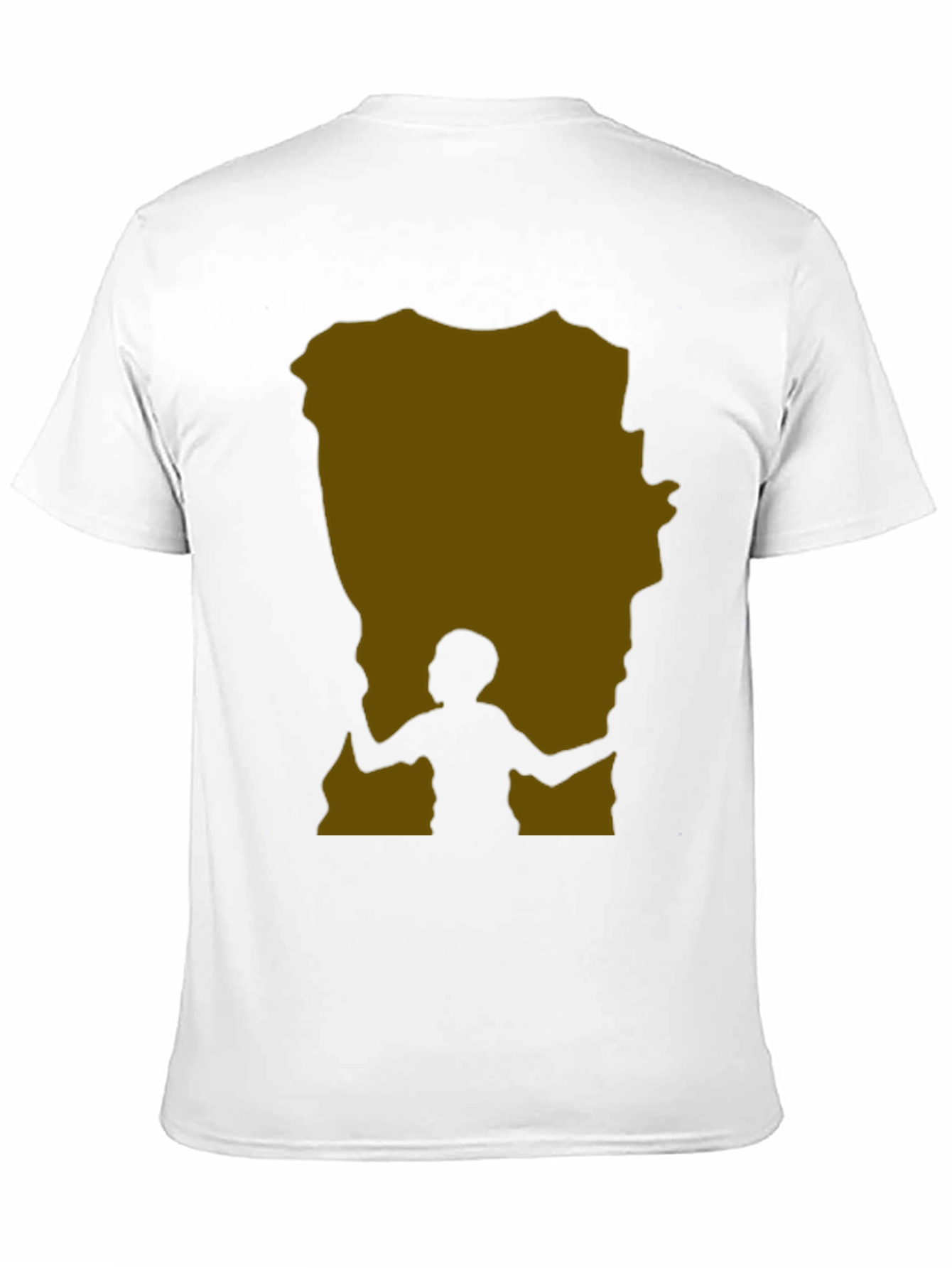 Black Silhouette Atlas T-Shirt - Unique Graphic Tee view 11