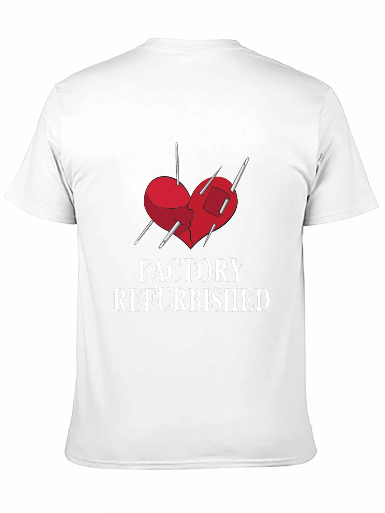 Black Factory Refurbished Heart Graphic Tee view 11