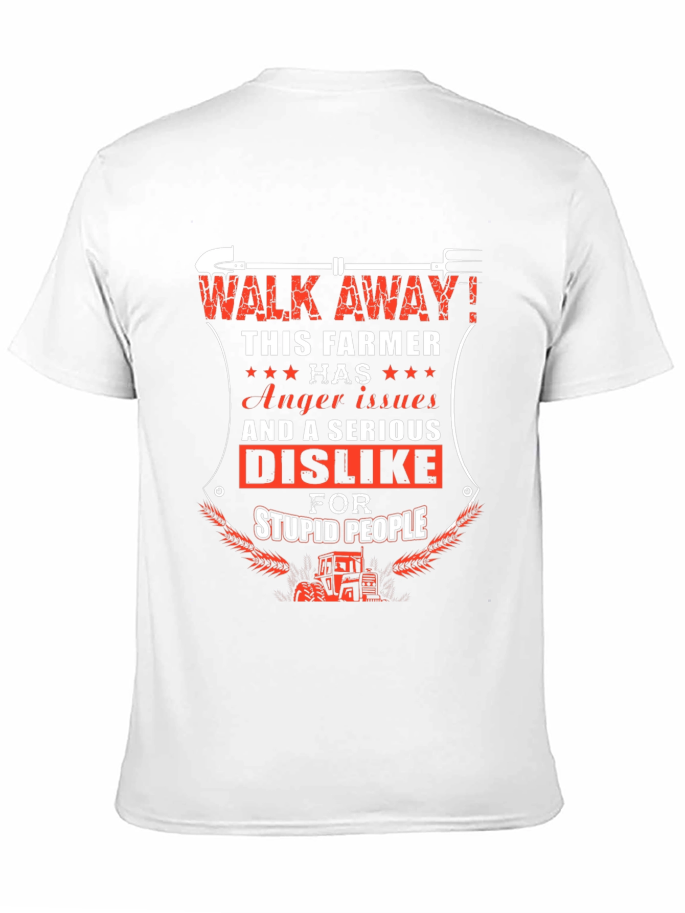 Black Farmer Anger Issues Graphic T-Shirt view 11