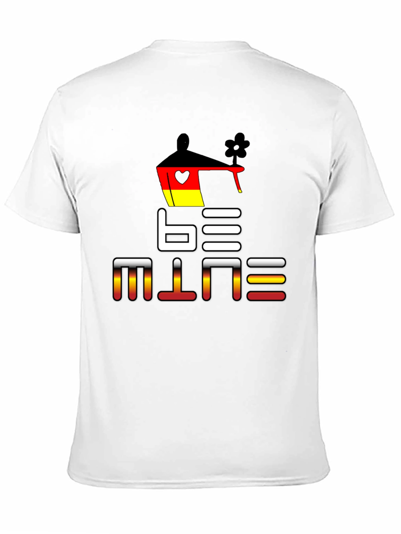 Black Be Mine Germany T-Shirt - Unique Love Design view 11