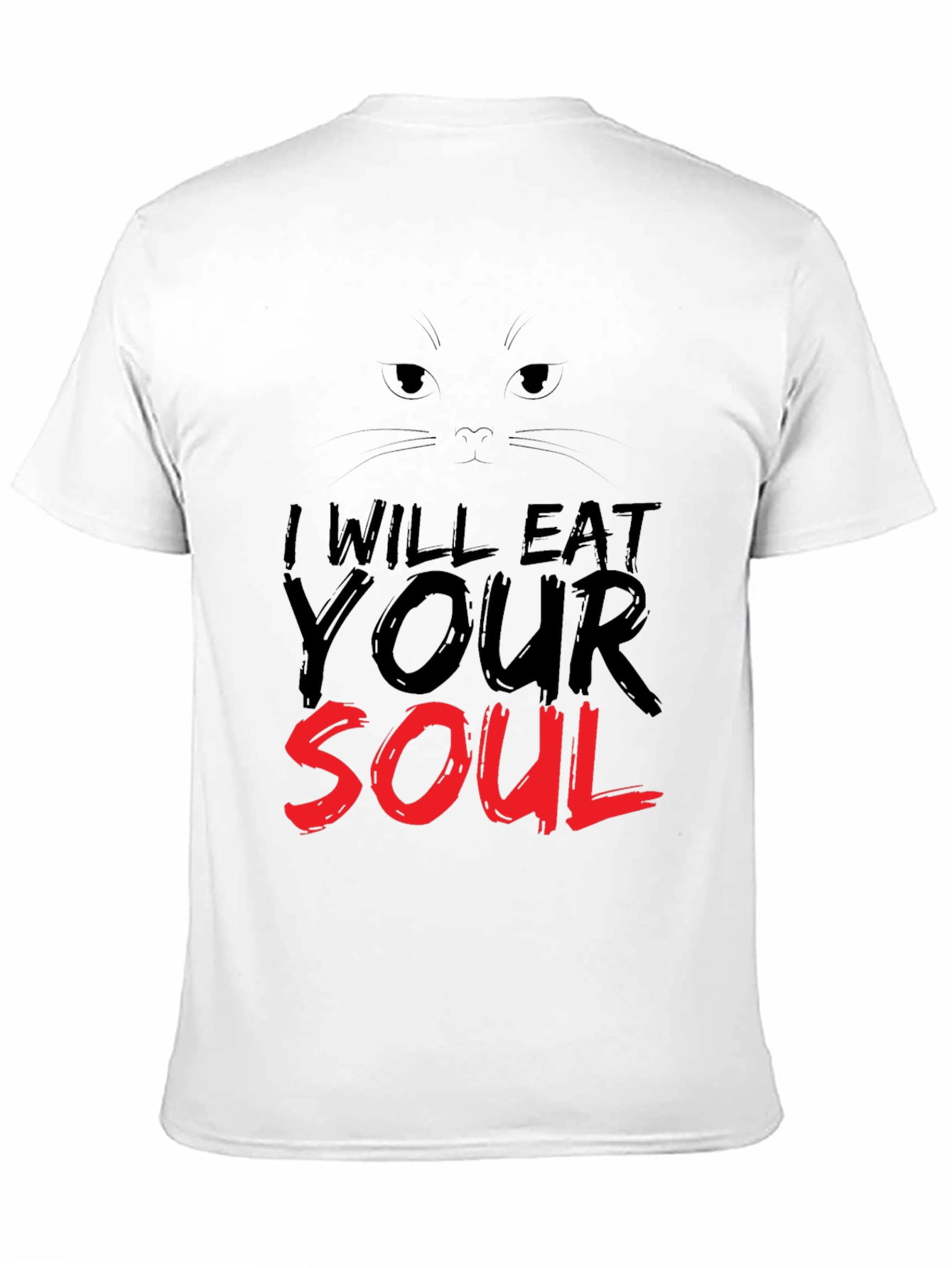 Black I Will Eat Your Soul Graphic Tee - Black Cat view 11