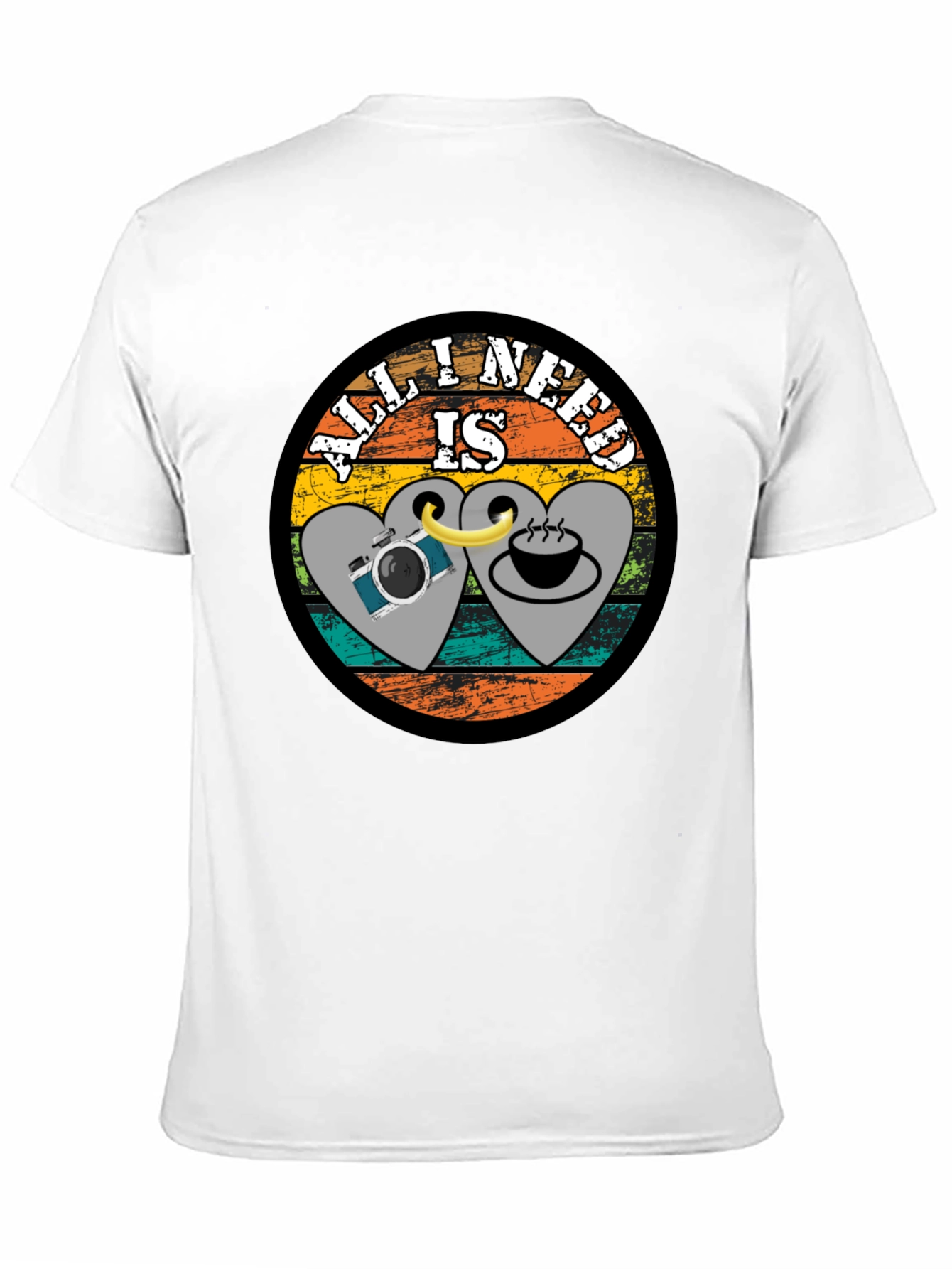 Black All I Need Is Coffee & Camera T-Shirt view 11