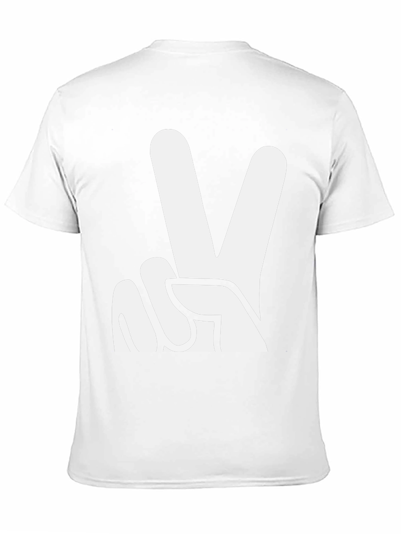 Black Peace Sign Graphic Tee - Black T-Shirt view 11
