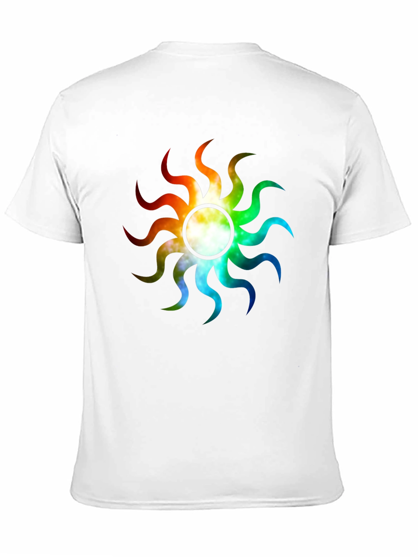 Rainbow Sunburst Graphic T-Shirt - Unique Design - 11