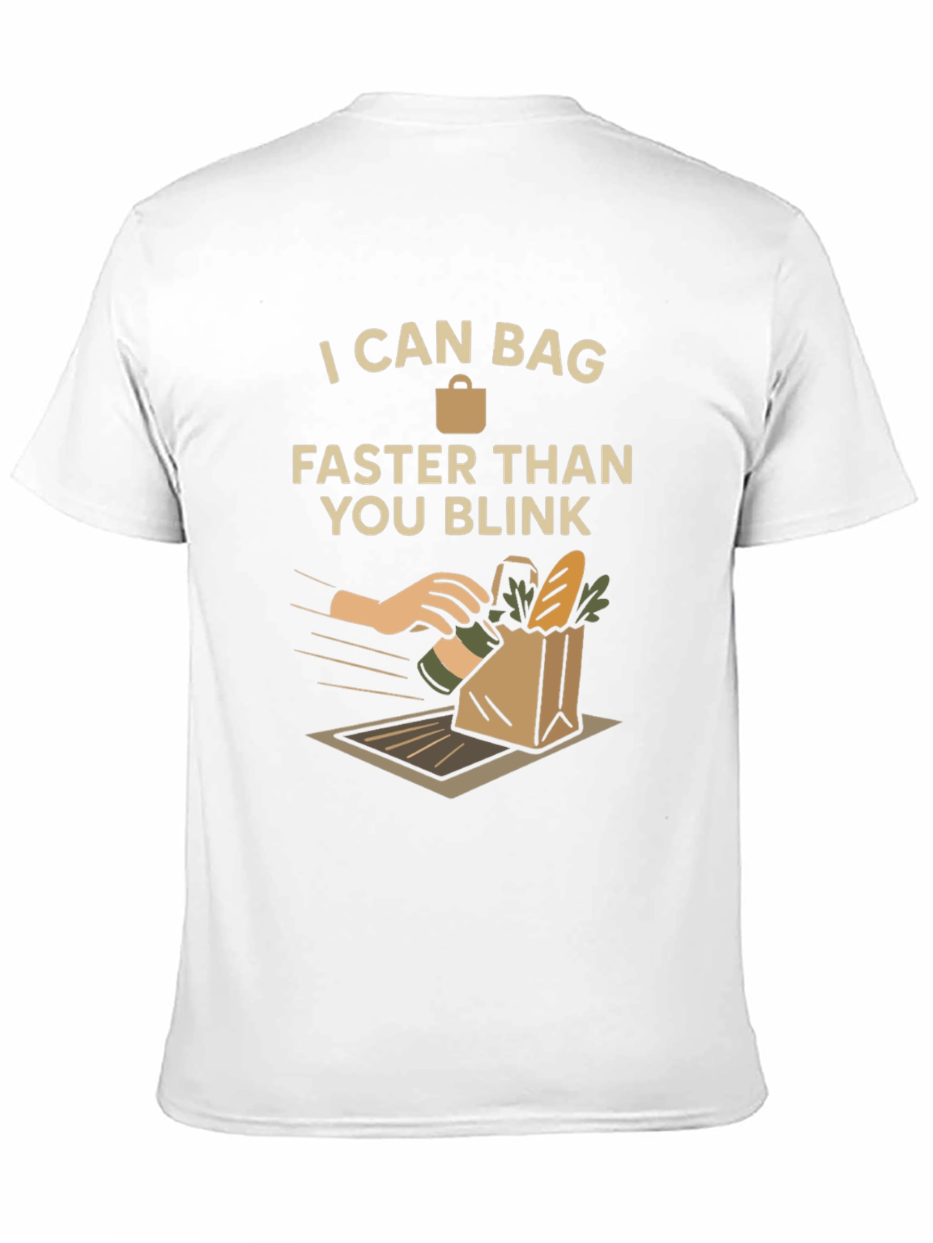 Black I Can Bag Faster T-Shirt view 11