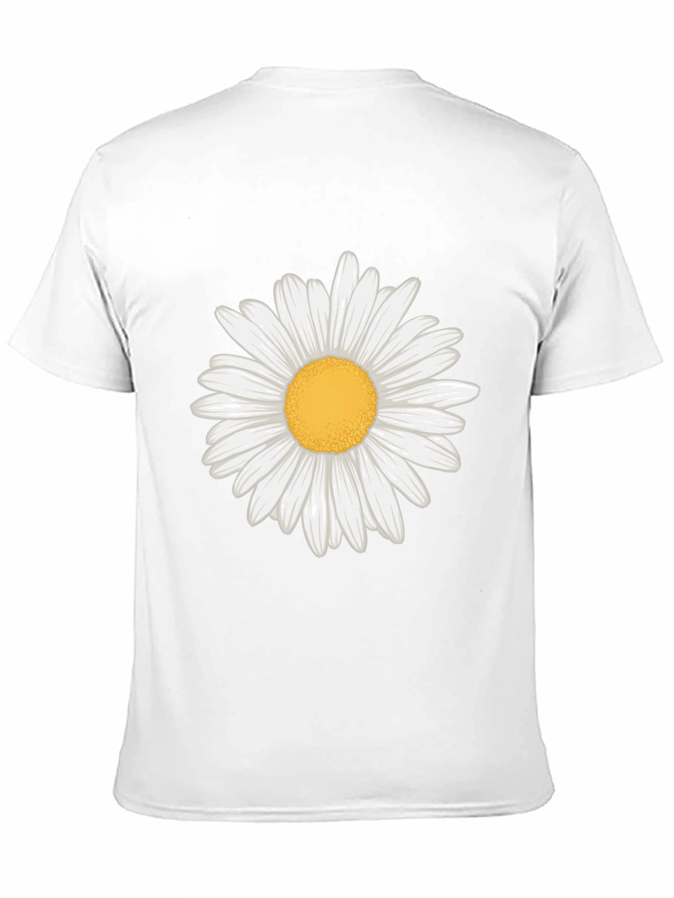 Black Daisy Graphic Tee - Black Cotton Casual view 11