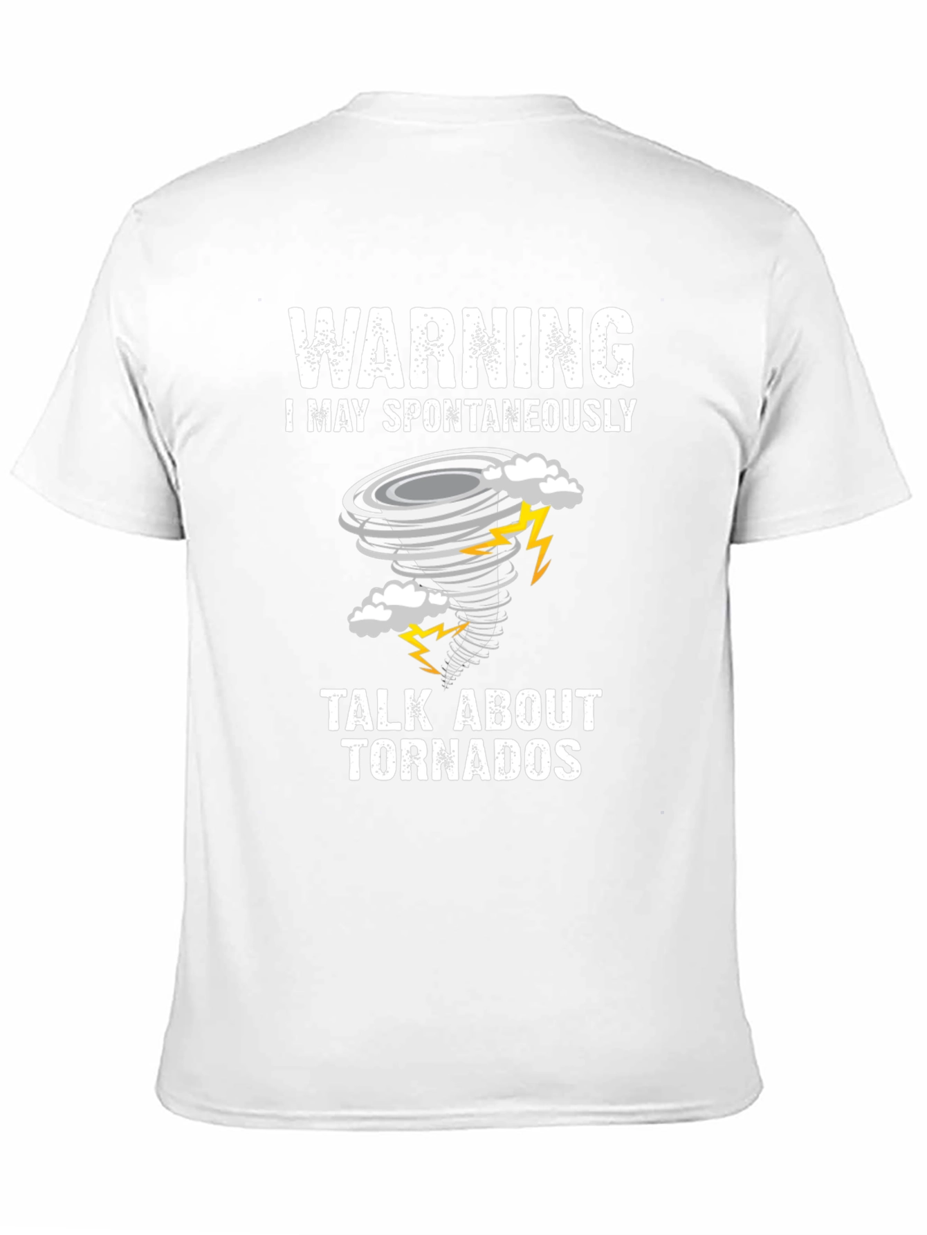 Black Warning Tornado T-Shirt: Spontaneously Talk About Tornadoes! view 11