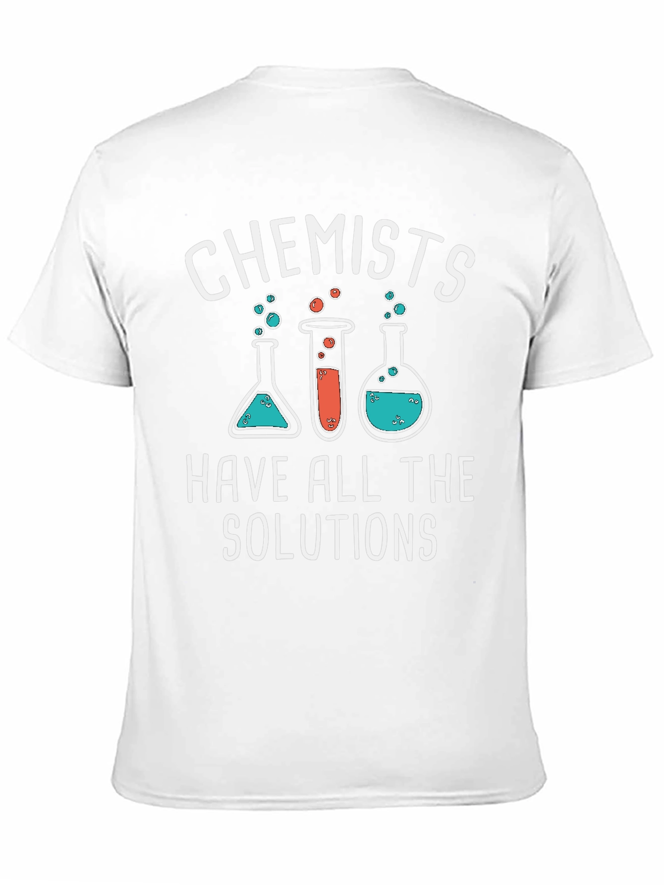 Black Chemist Humor Black T-Shirt - Solutions Graphic Tee view 11