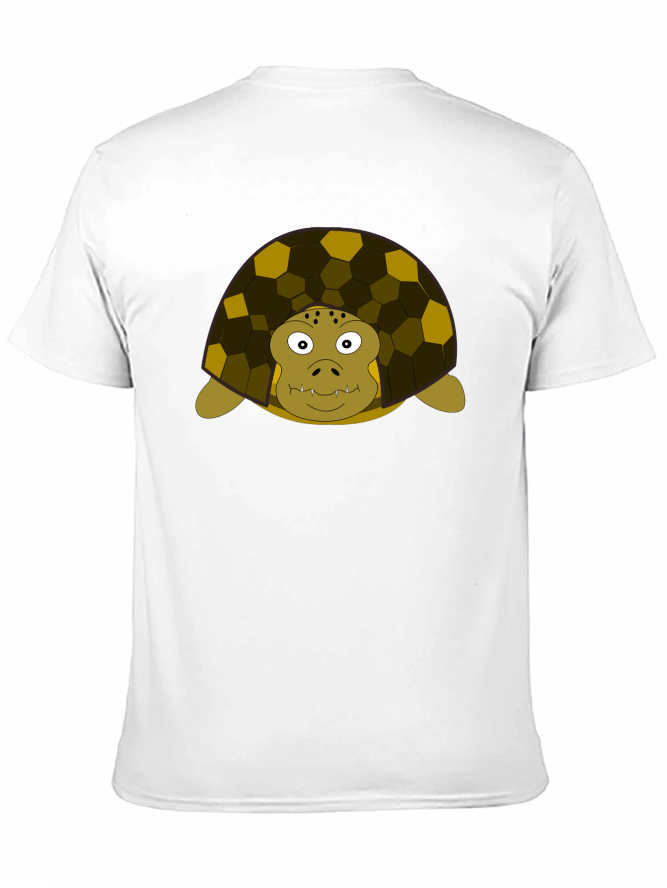 Black Cartoon Turtle Graphic Tee - Unisex Crew Neck T-Shirt view 11