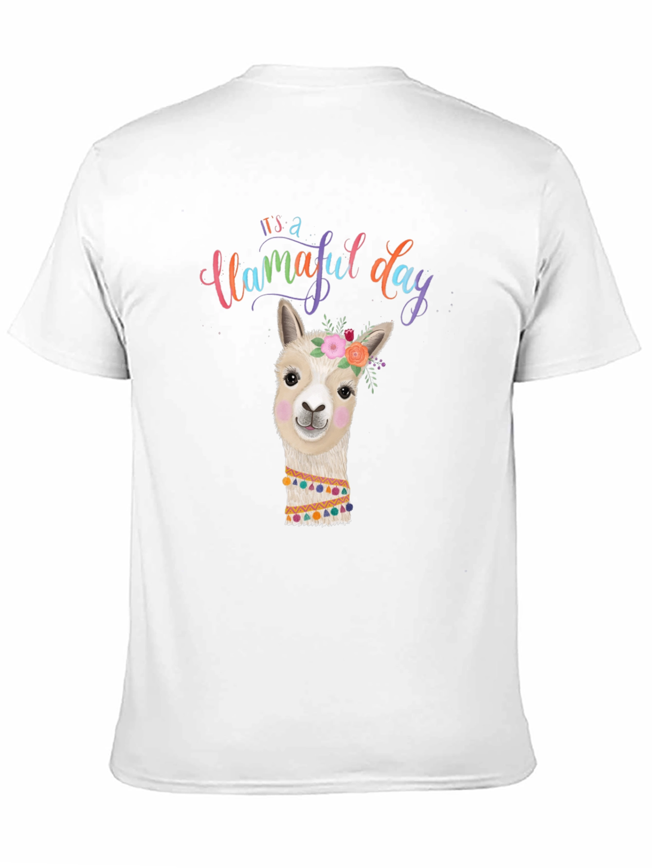 Black Llamaful Day Black Graphic Tee view 11