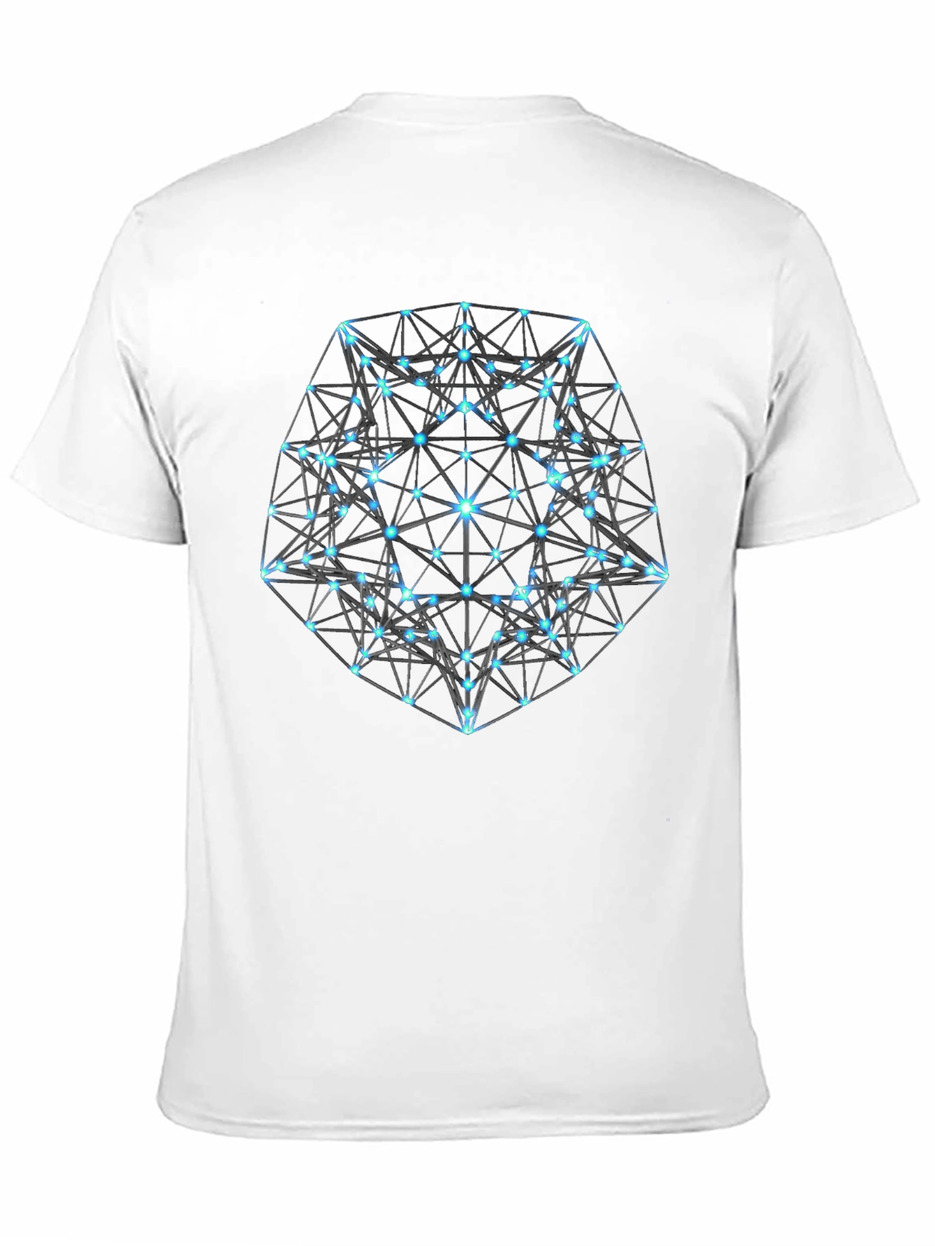 Black Geometric Black T-Shirt: Modern Minimalist Design view 11