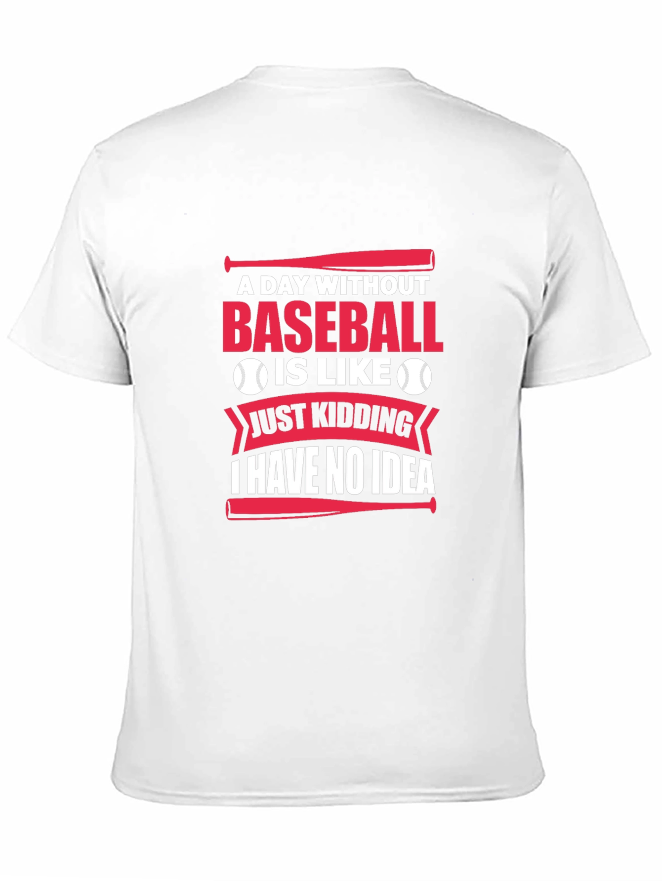 Black Baseball Lover T-Shirt: A Day Without Baseball view 11