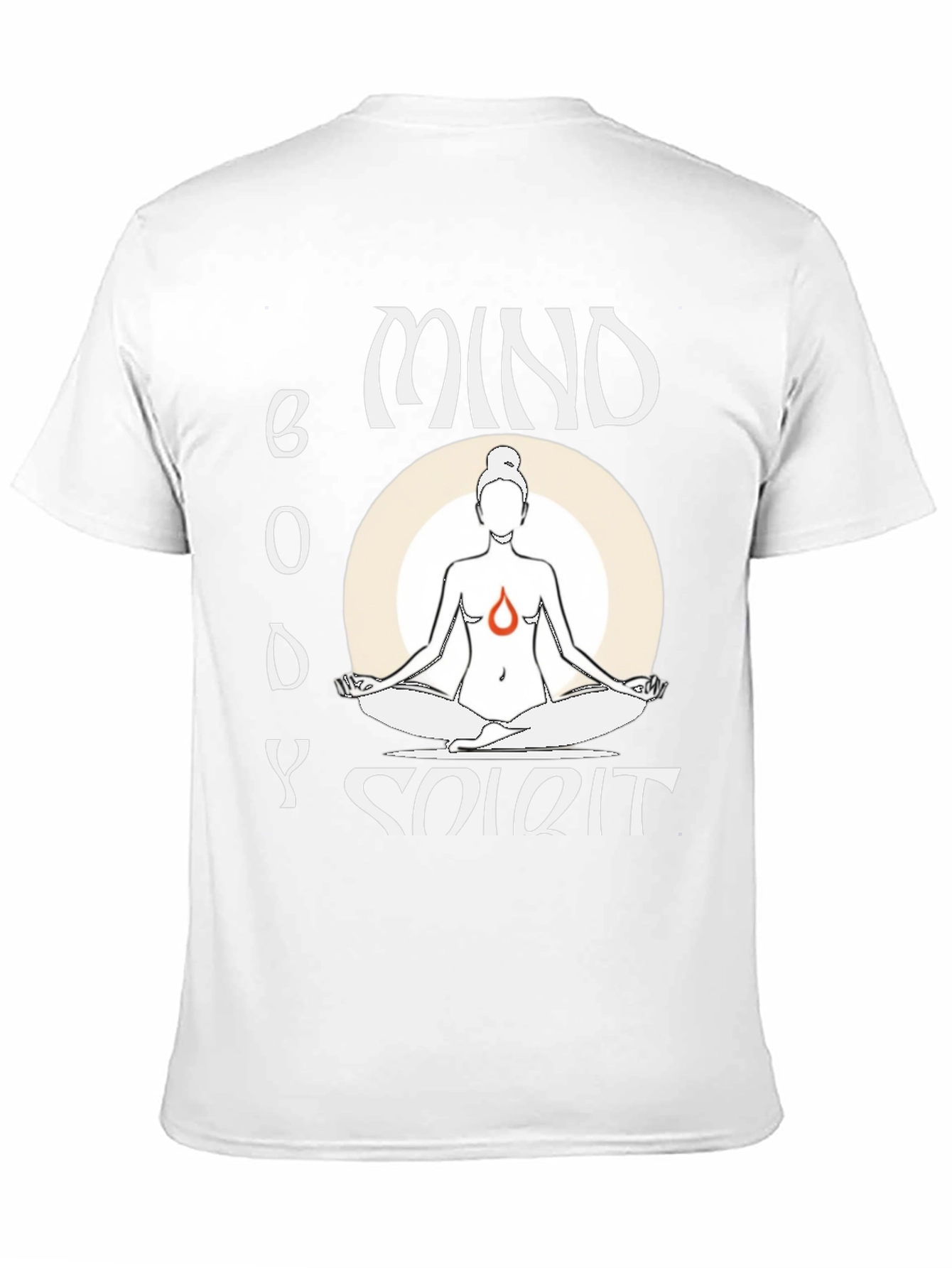 Black Mind Body Spirit Yoga T-Shirt view 11