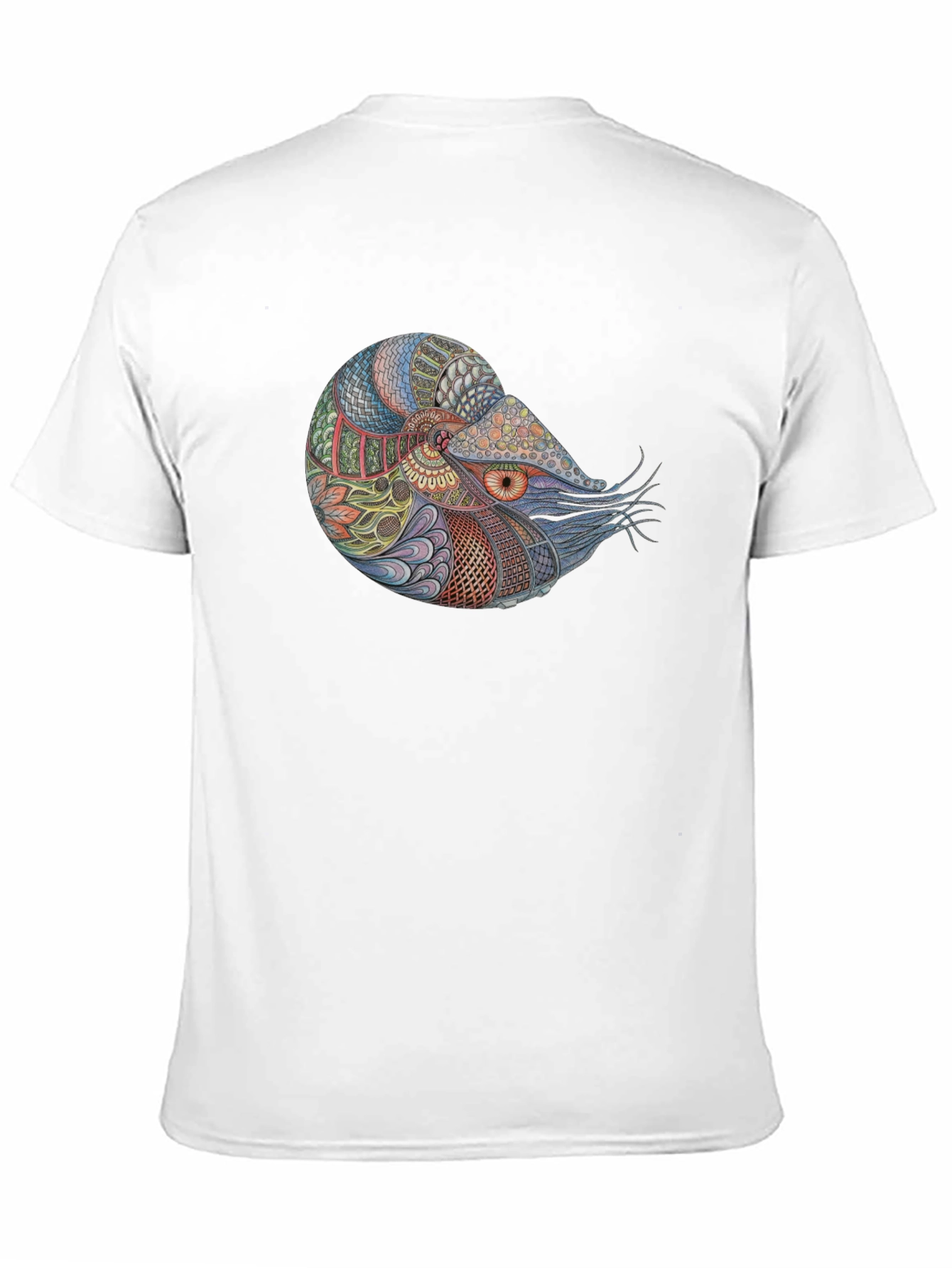 Black Nautilus Graphic Black T-Shirt view 11