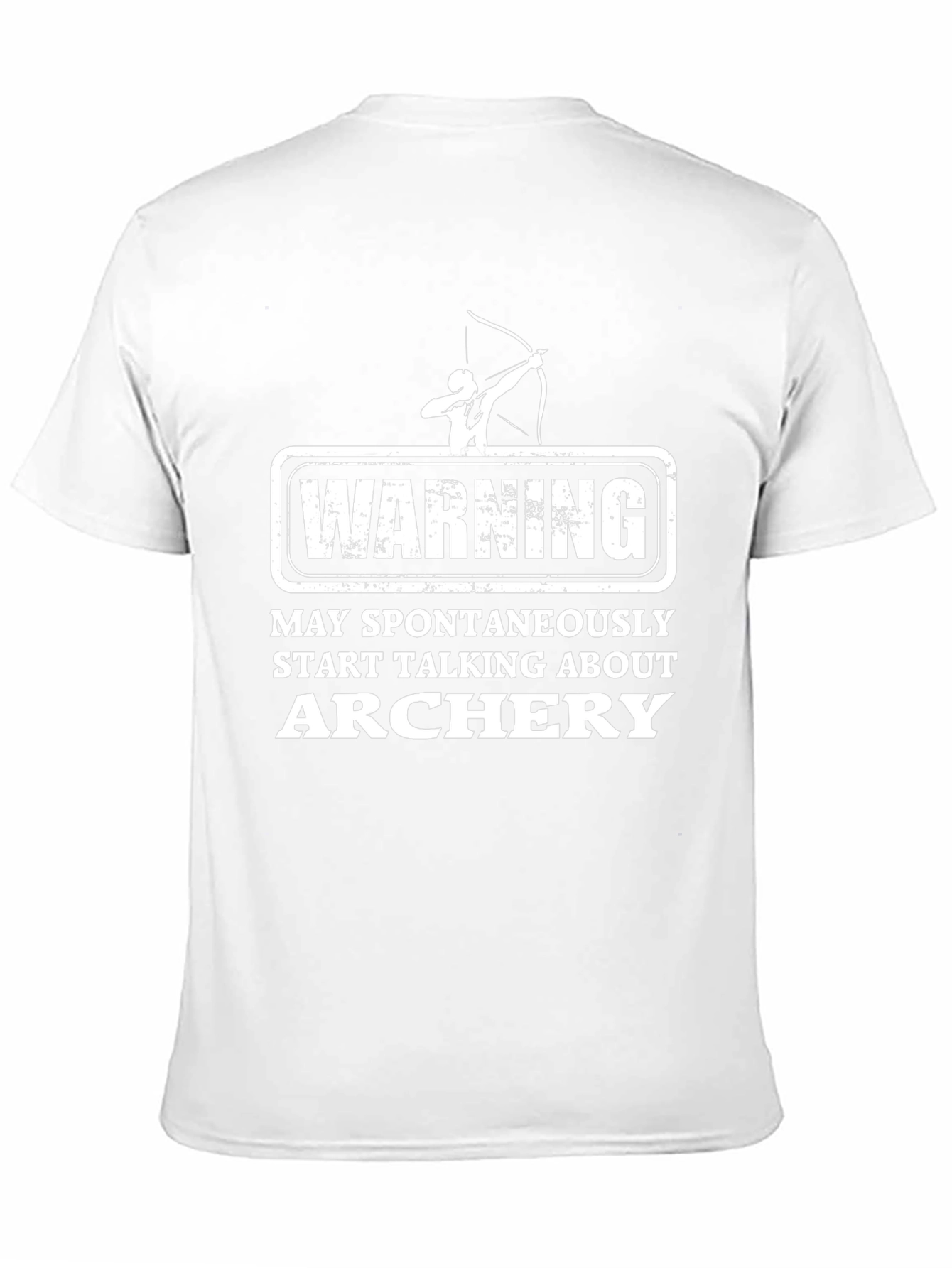 Black Funny Archery Warning T-Shirt view 11