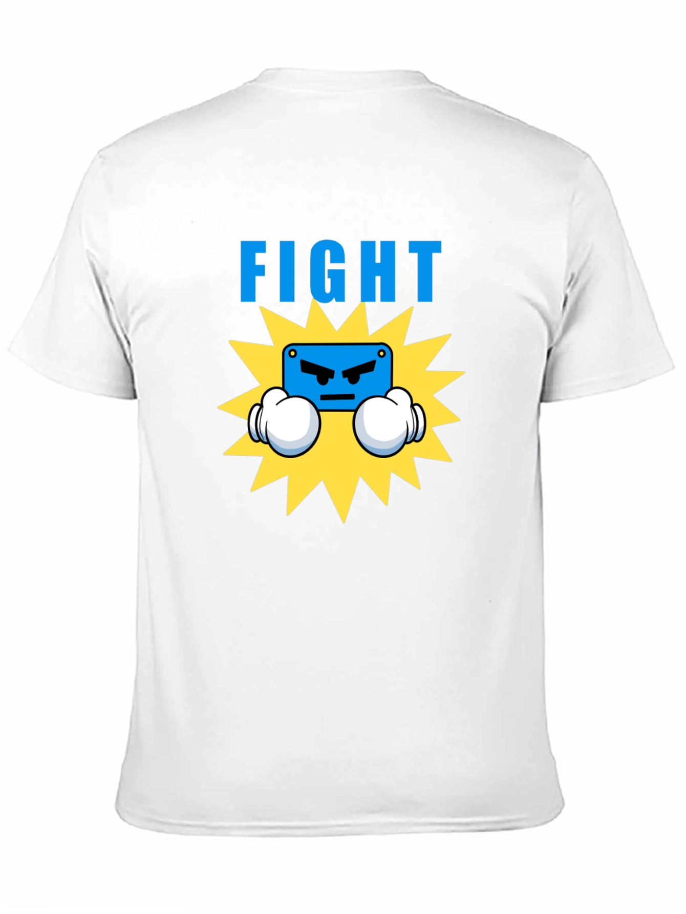 Black Fight Graphic T-Shirt - Boxing Cartoon Design view 11