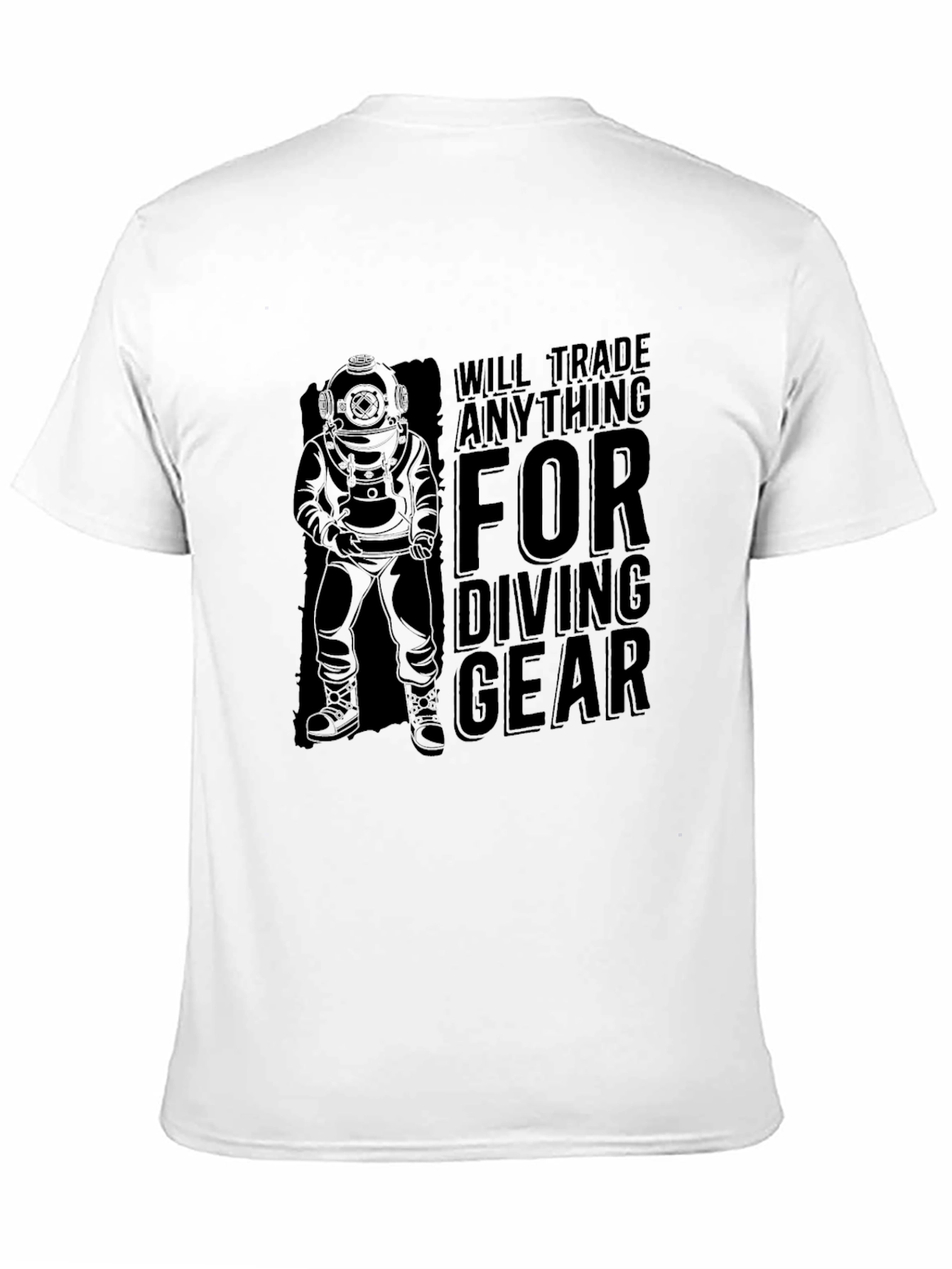 Black Diving Gear T-Shirt - Dive Enthusiast Apparel view 11