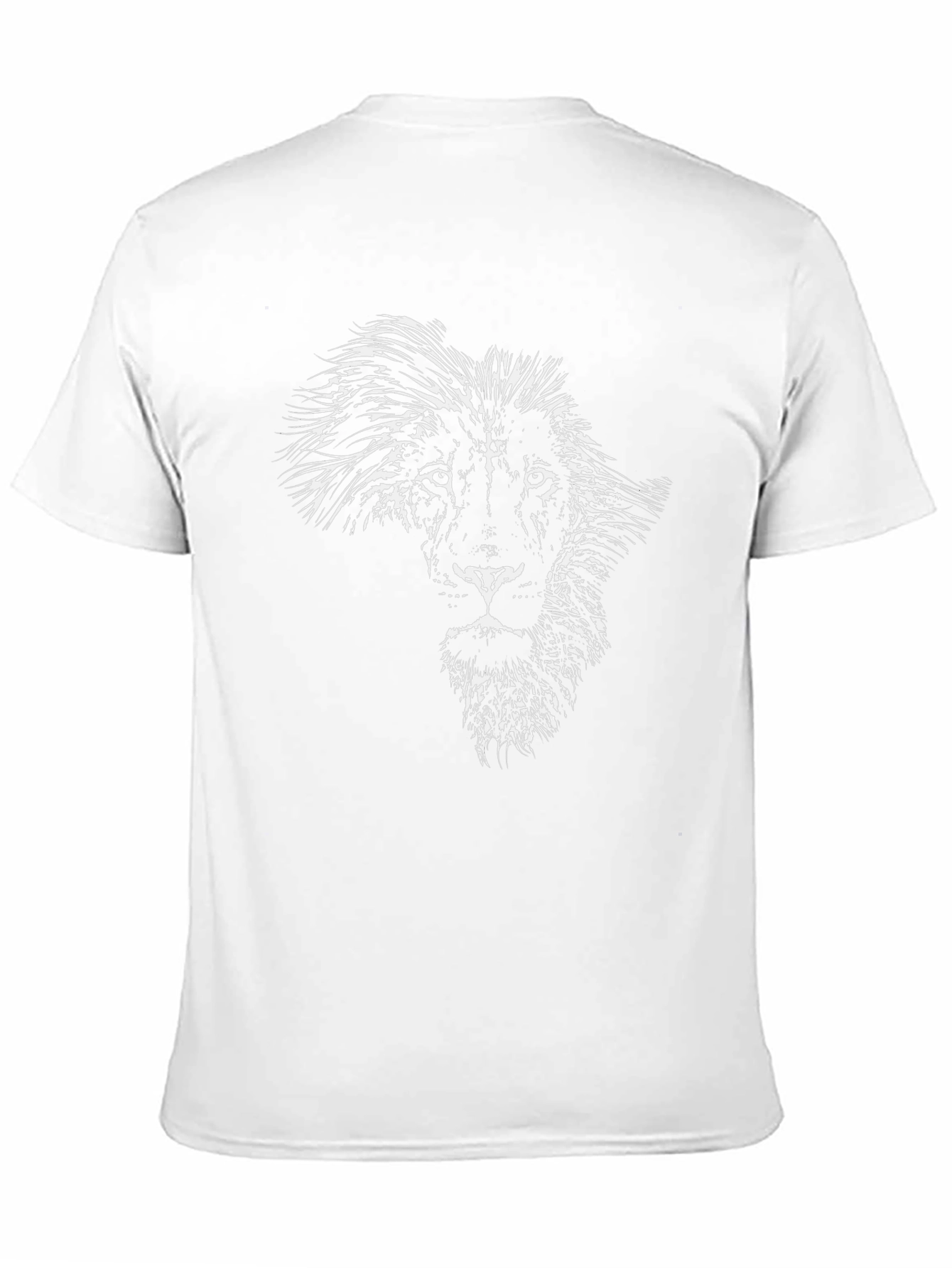 Black Lion Africa Map Graphic Black T-Shirt view 11