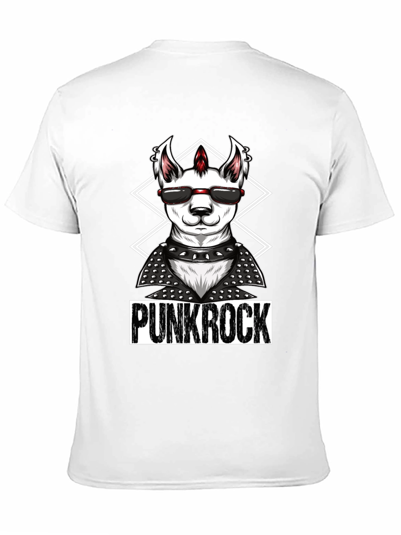 Black Punk Rock Llama T-Shirt - Cool & Edgy Design view 11