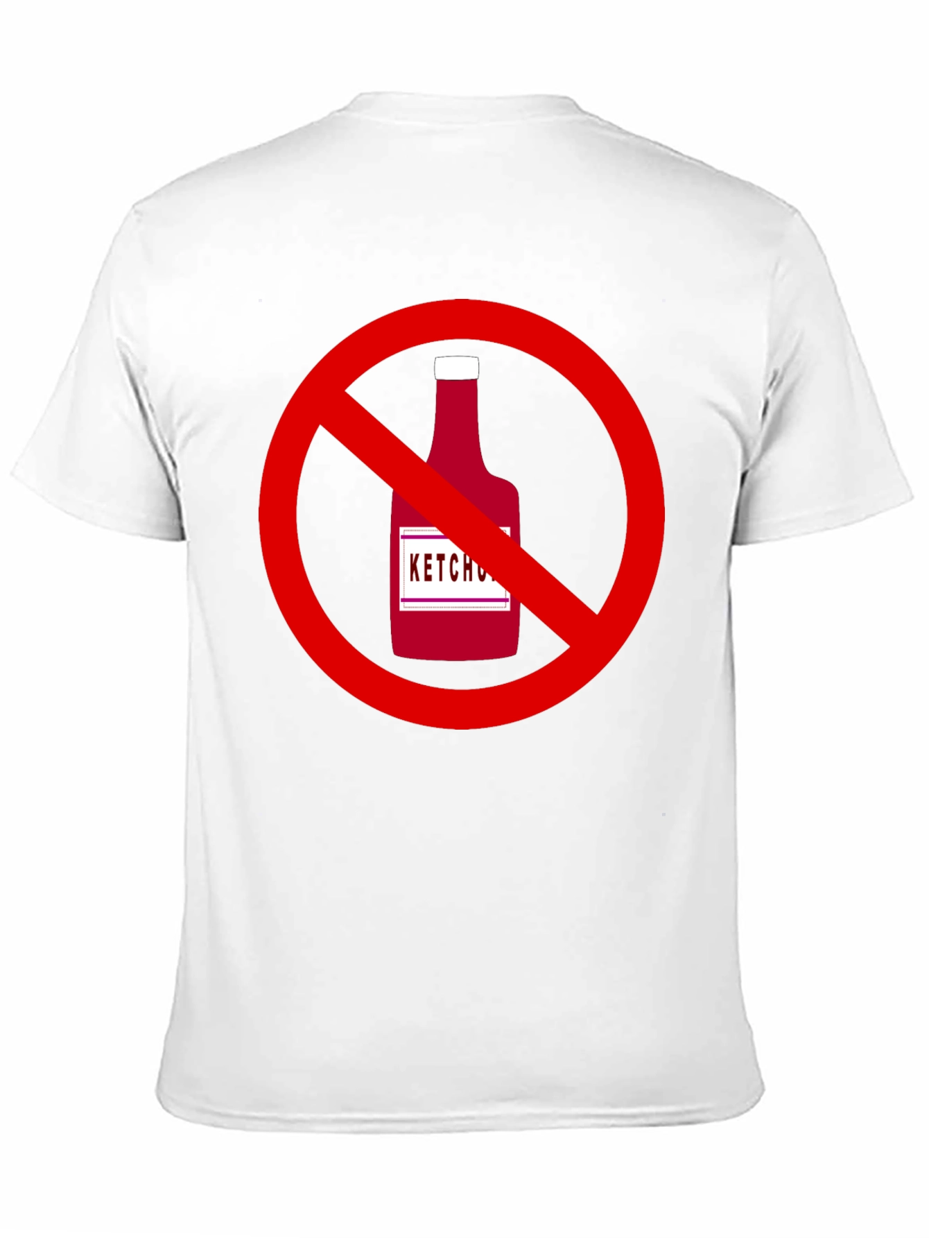 Black No Ketchup T-Shirt - Funny Graphic Tee view 11