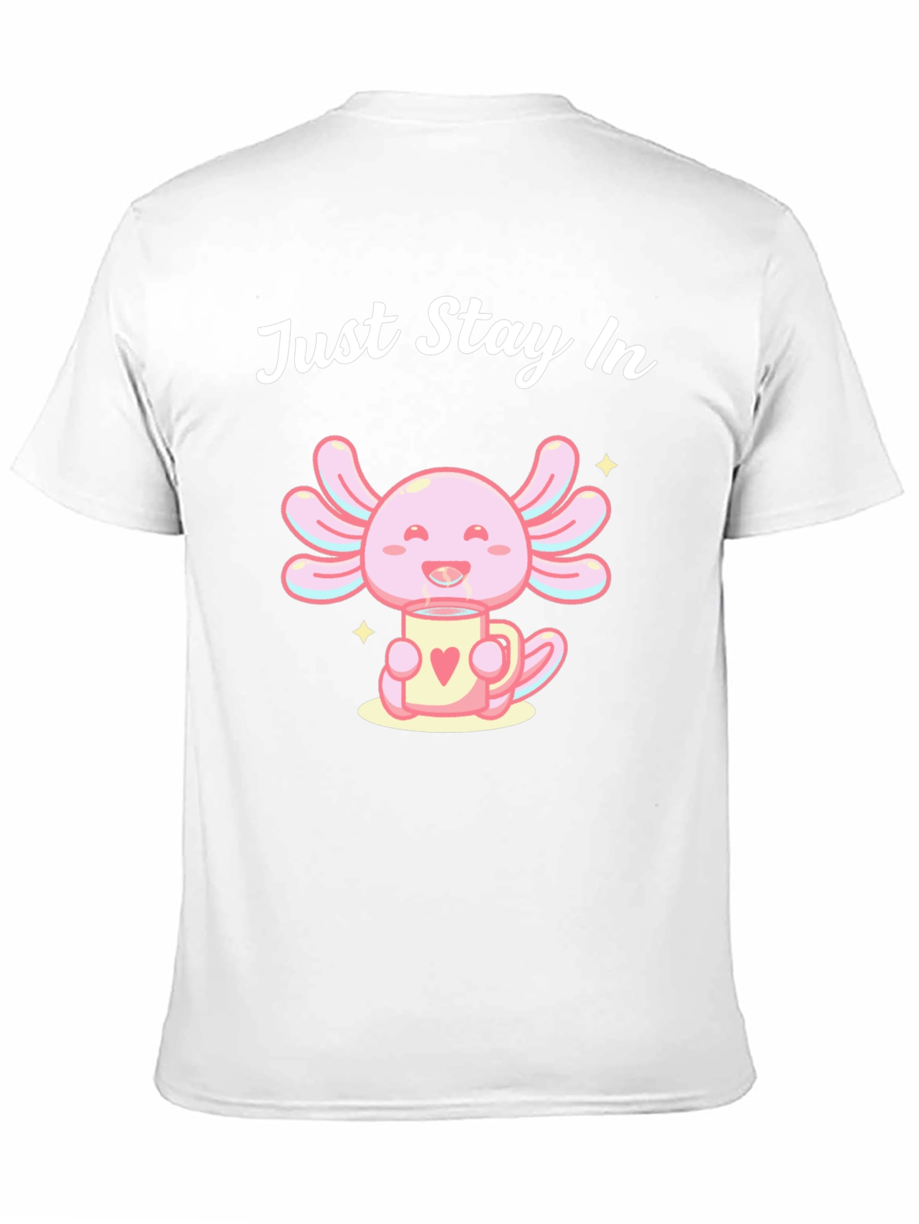 Black Just Stay In Axolotl T-Shirt view 11