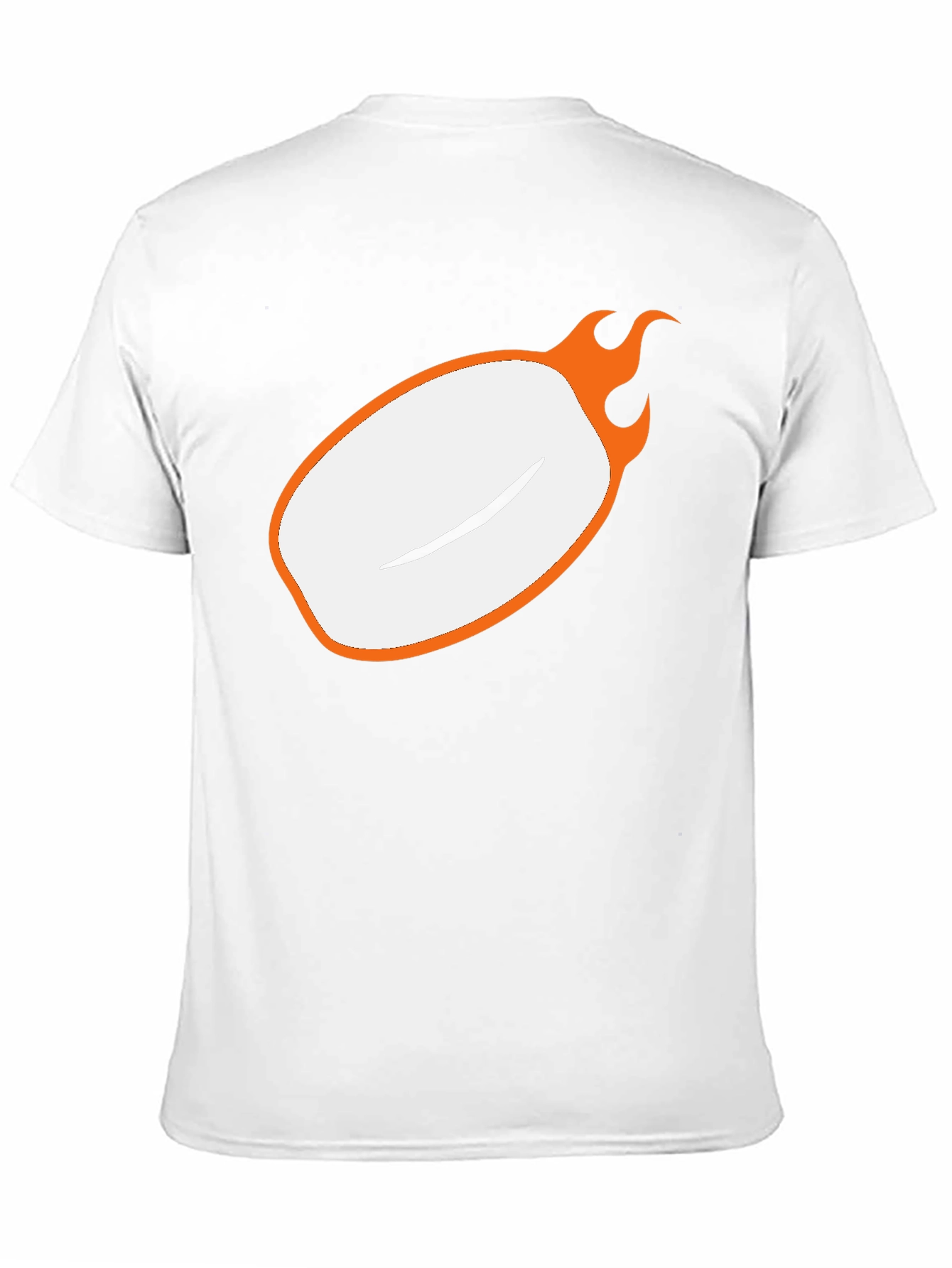 Black Men's Black Graphic Tee - Flaming Oval Design view 11