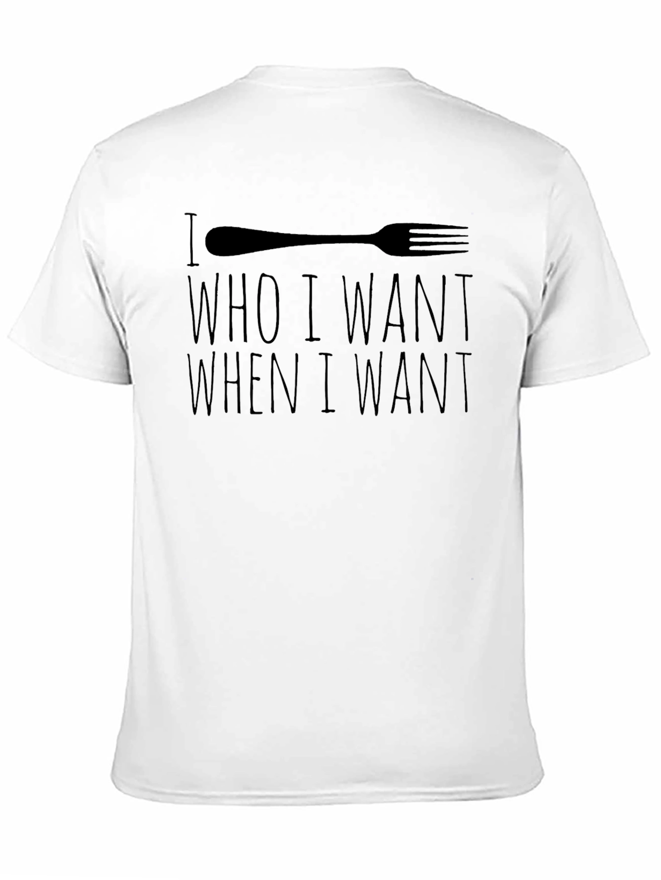 Black Fork Graphic Tee - Eat Who I Want Funny Shirt view 11