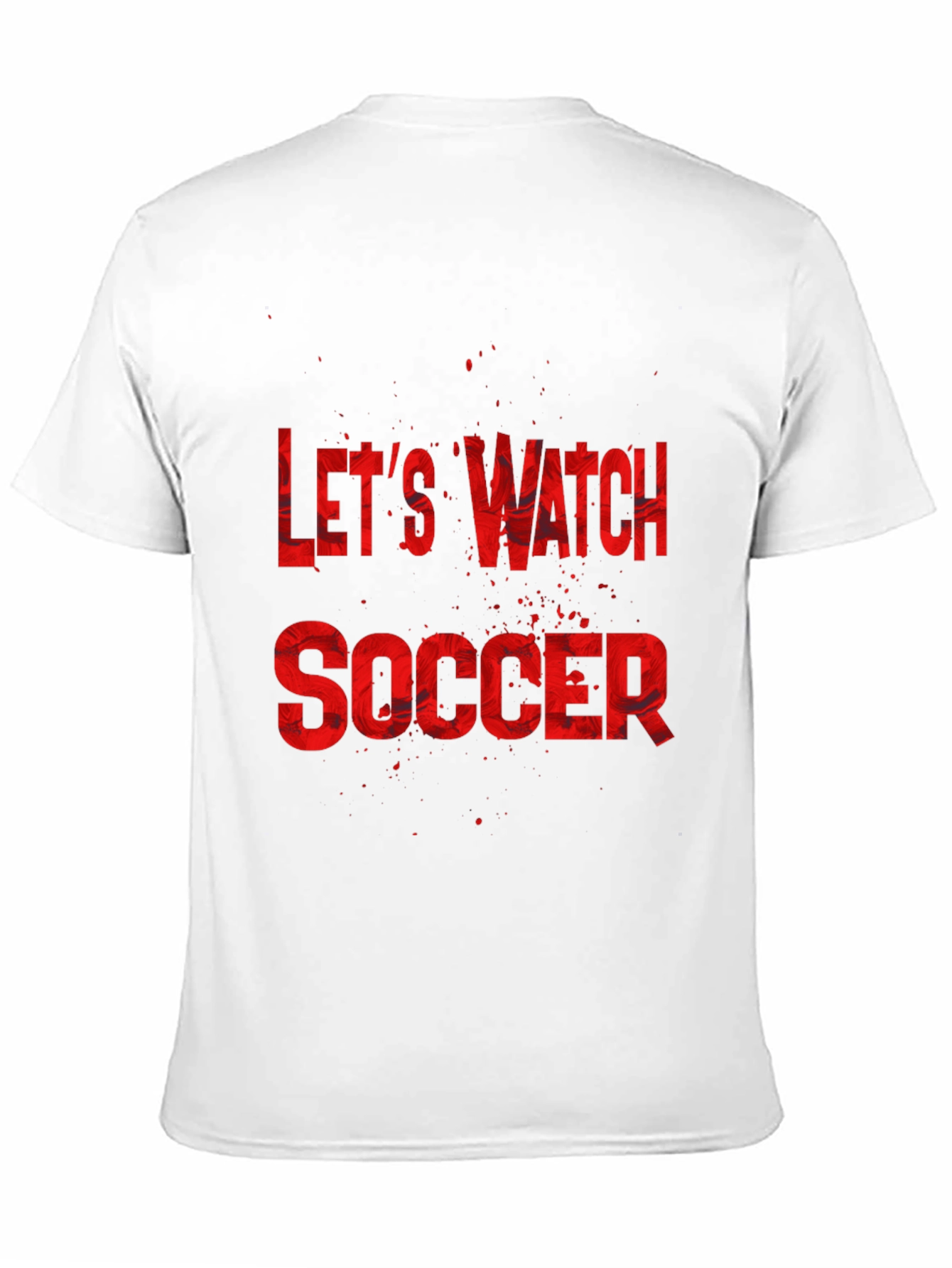 Black Let's Watch Soccer Graphic Tee - Black T-Shirt view 11