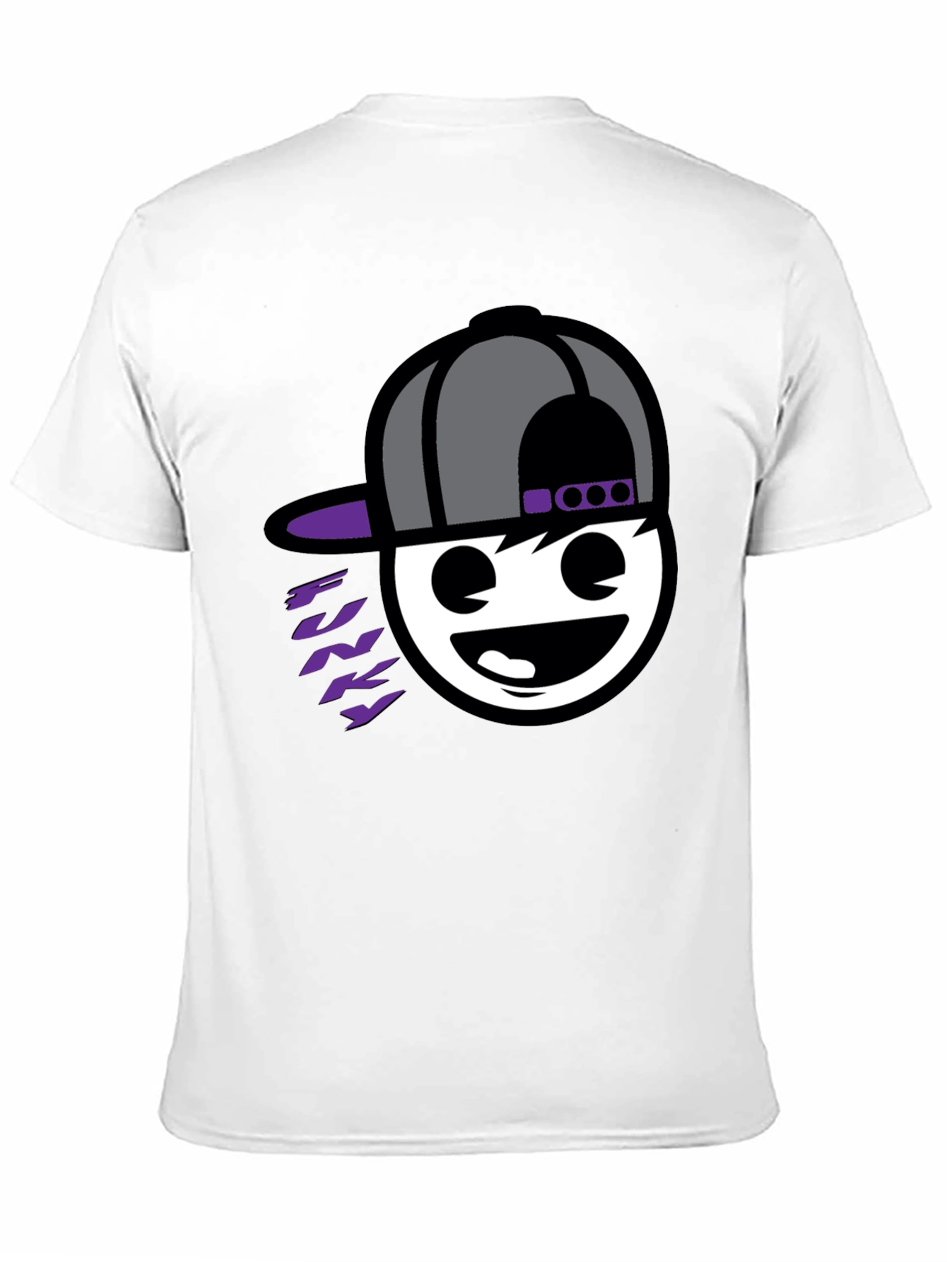 Black Funky Graphic Tee - Black Cotton Blend view 11