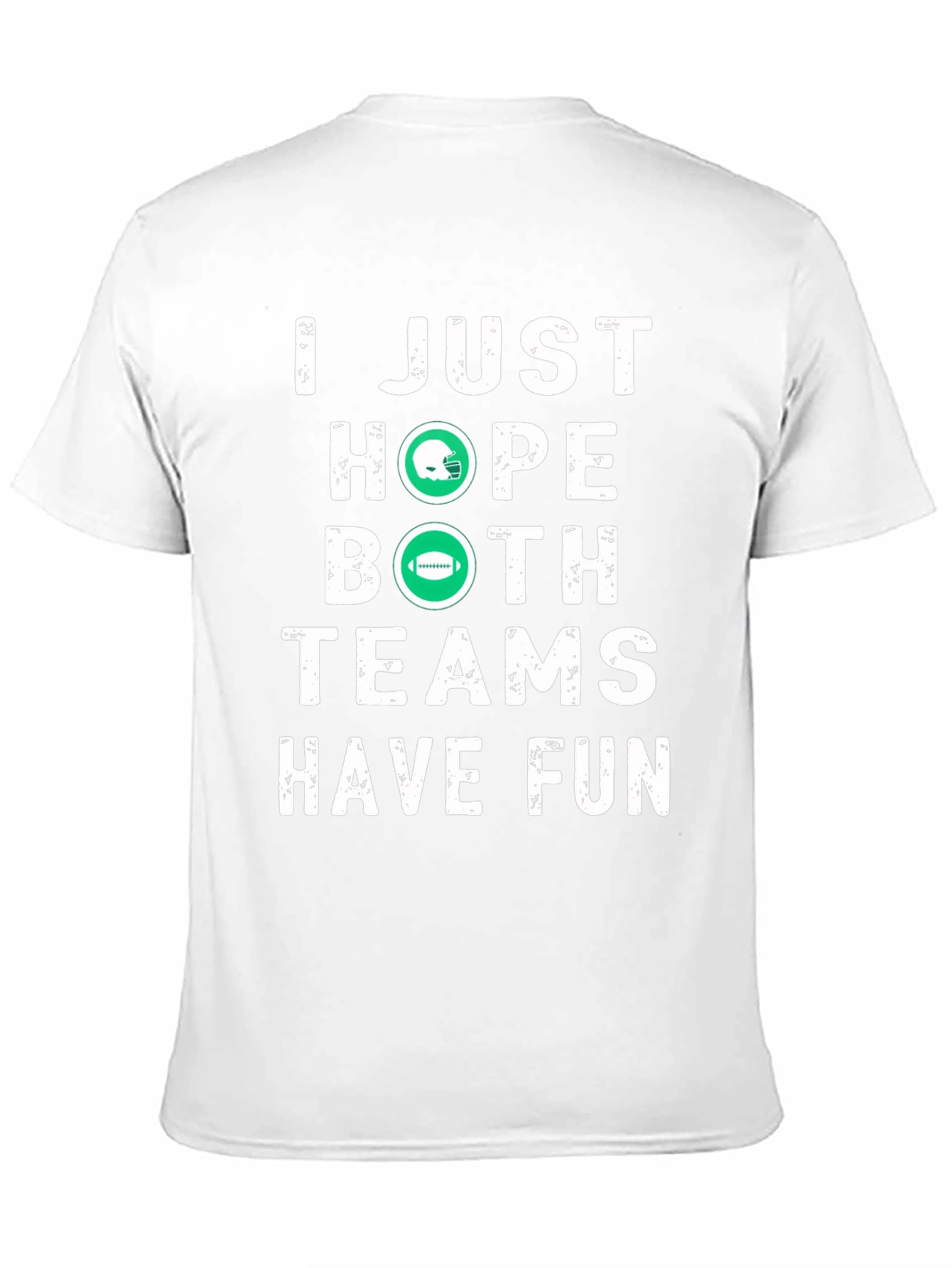 Black Funny Football T-Shirt - Hope Both Teams Have Fun view 11