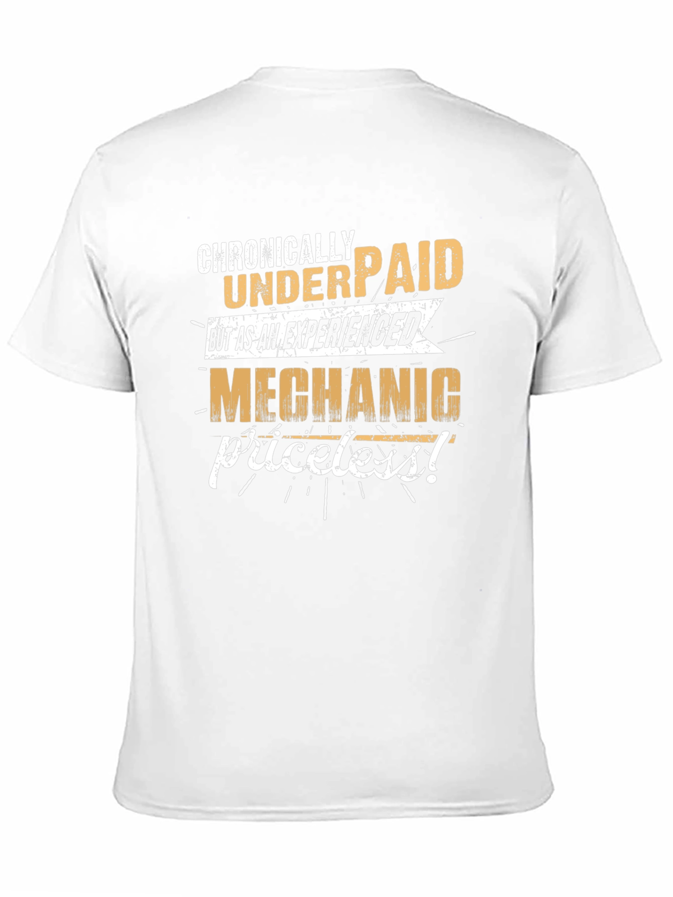 Black Chronically Underpaid Mechanic T-Shirt view 11