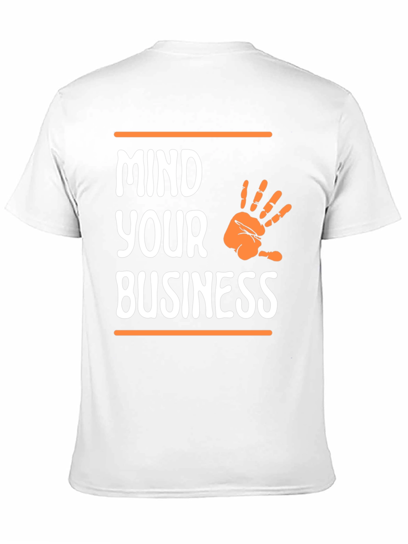 Black Mind Your Business Graphic Tee - Black Casual T-Shirt view 11