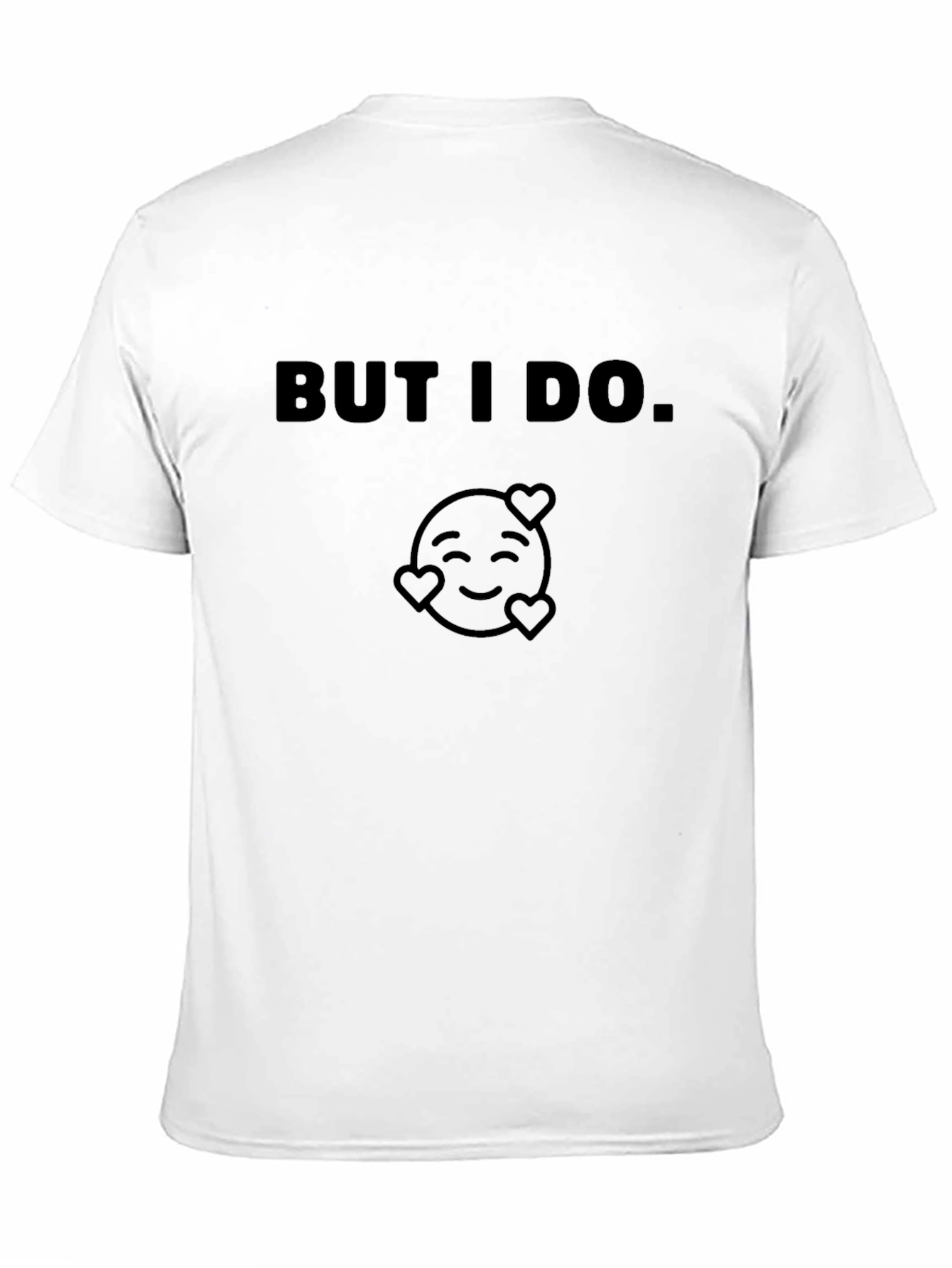 Black "But I Do" Emoji Graphic T-Shirt - Soft Cotton Blend view 11