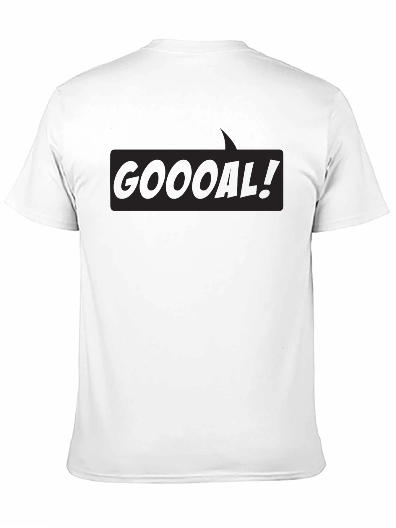 Black GOOOAL! Graphic Tee -  Soccer Fan T-Shirt view 11