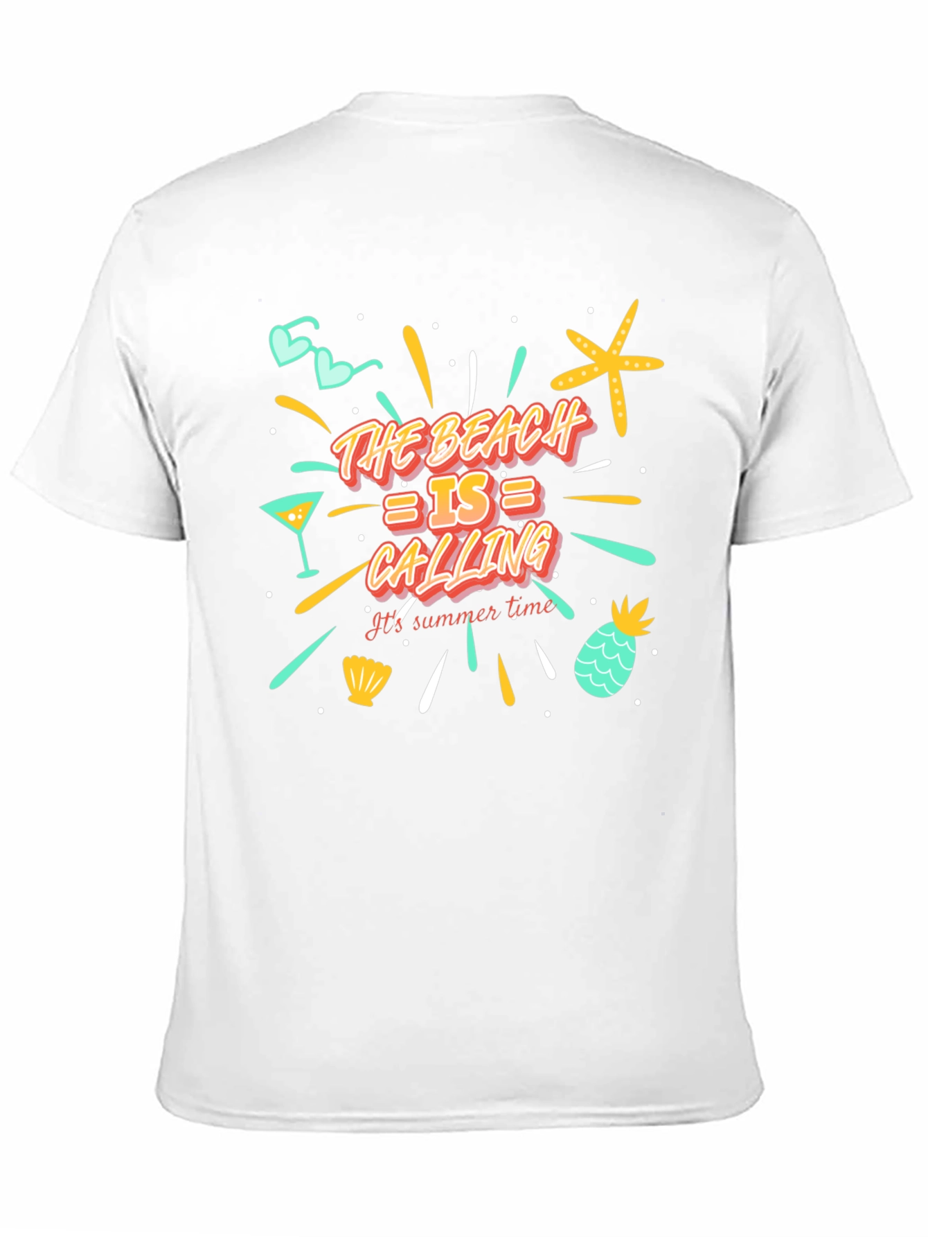 Black The Beach is Calling T-Shirt view 11