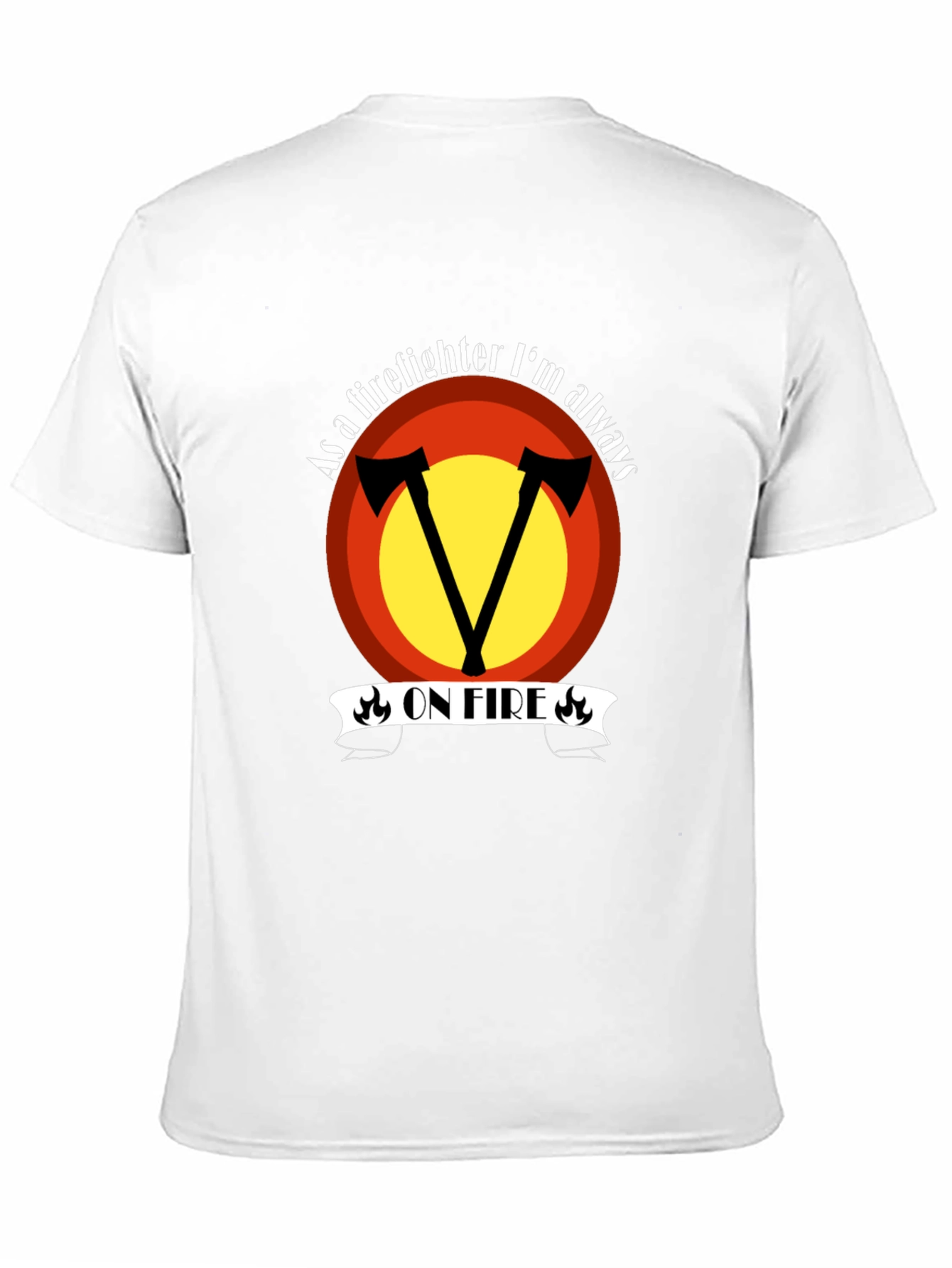 Firefighter On Fire Graphic Tee - 11