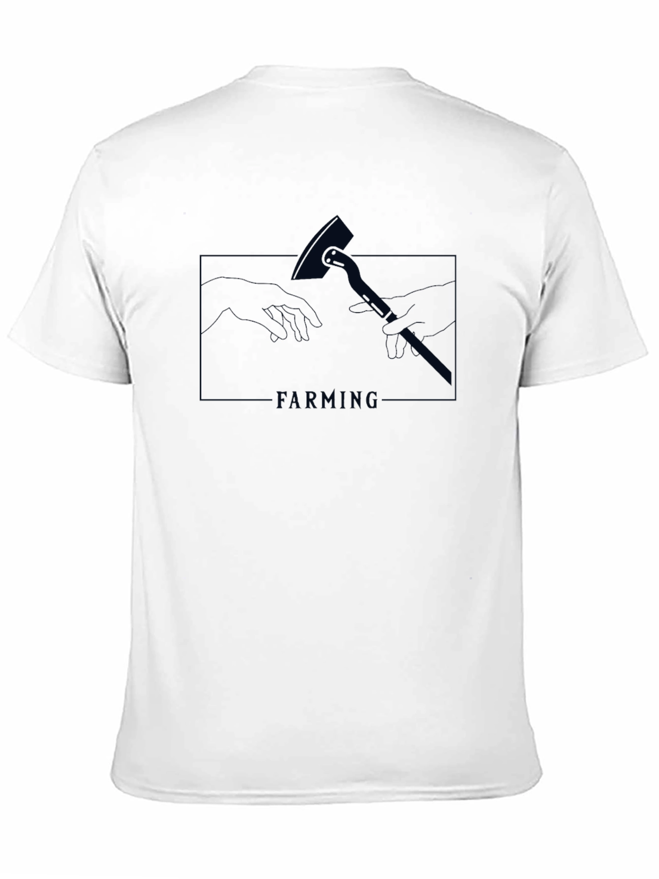 Black Farming Creation Tee - Dark Humor T-Shirt view 11