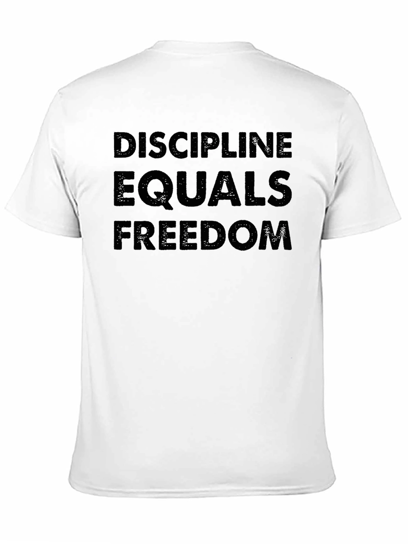 Black Discipline Equals Freedom Graphic T-Shirt view 11