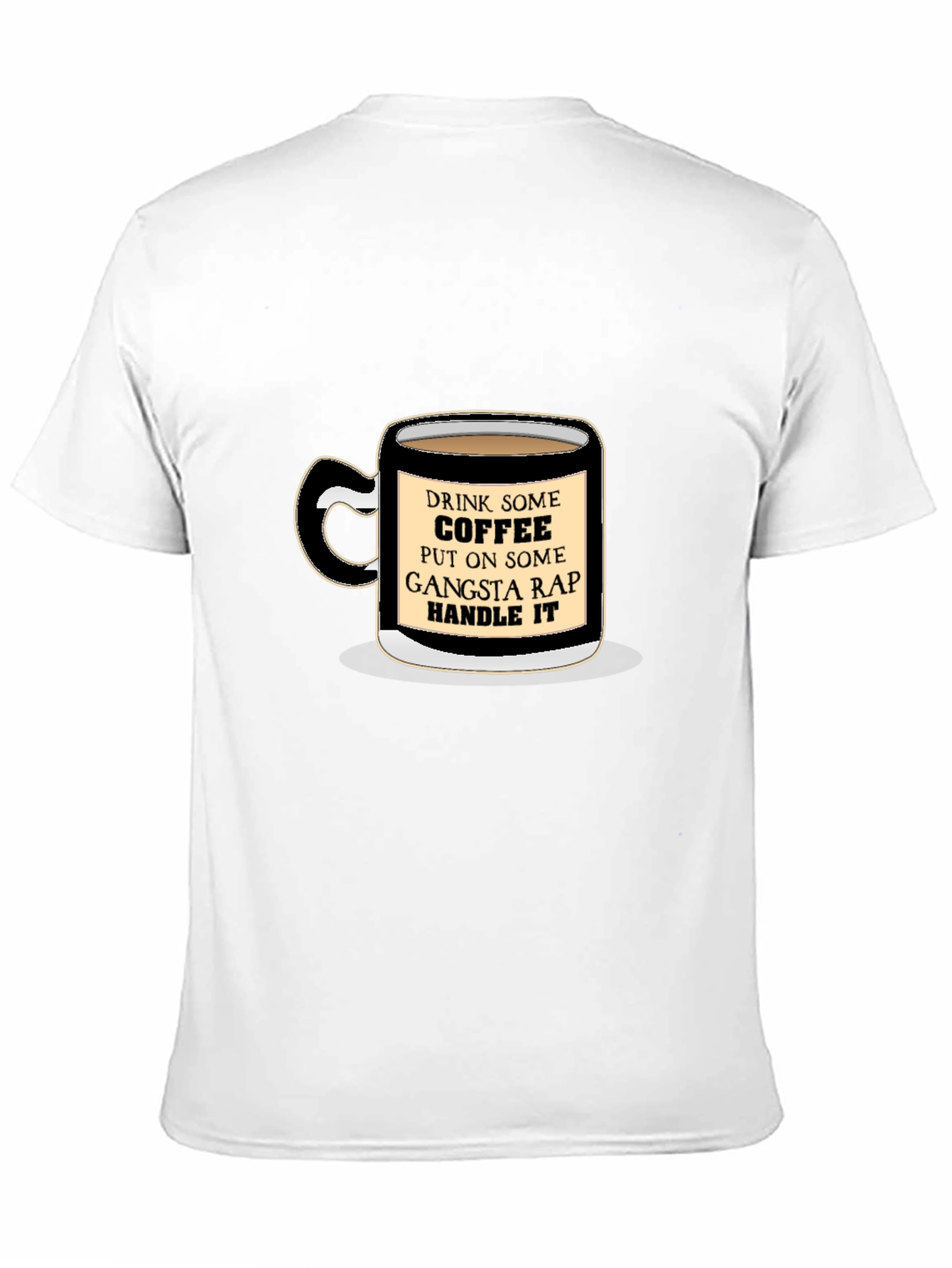 Black Coffee & Gangsta Rap T-Shirt view 11