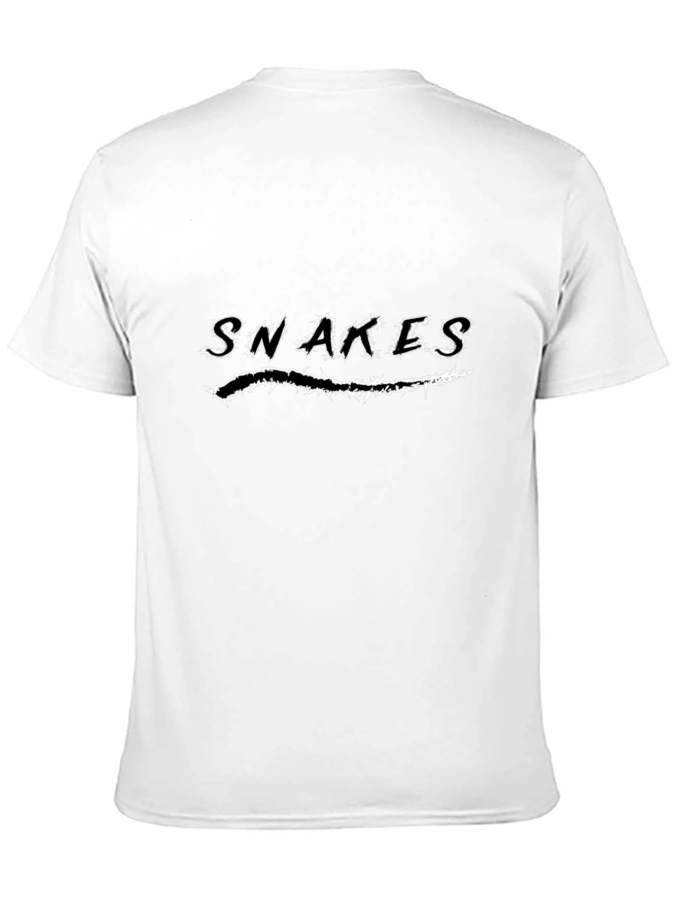Black Snakes Graphic Tee - Black Short Sleeve Crew Neck view 11