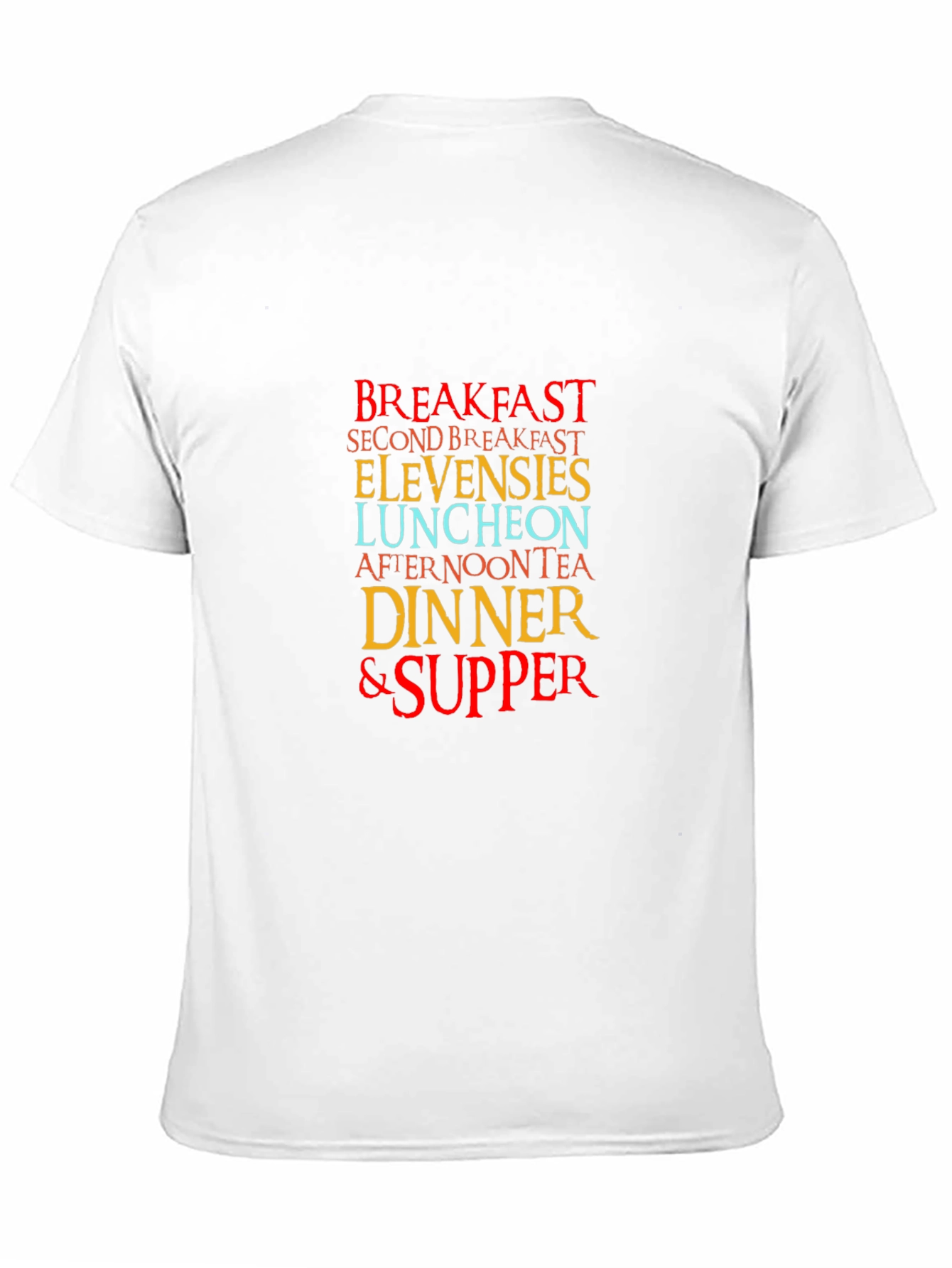 Black Breakfast Lover's Tee - Second Breakfast, Elevenses & More! view 11