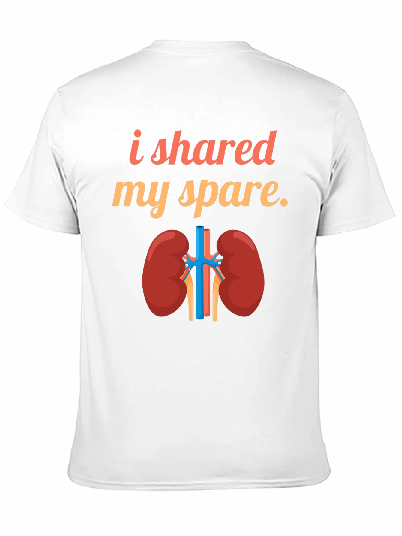 Black Kidney Donor T-Shirt - I Shared My Spare view 11