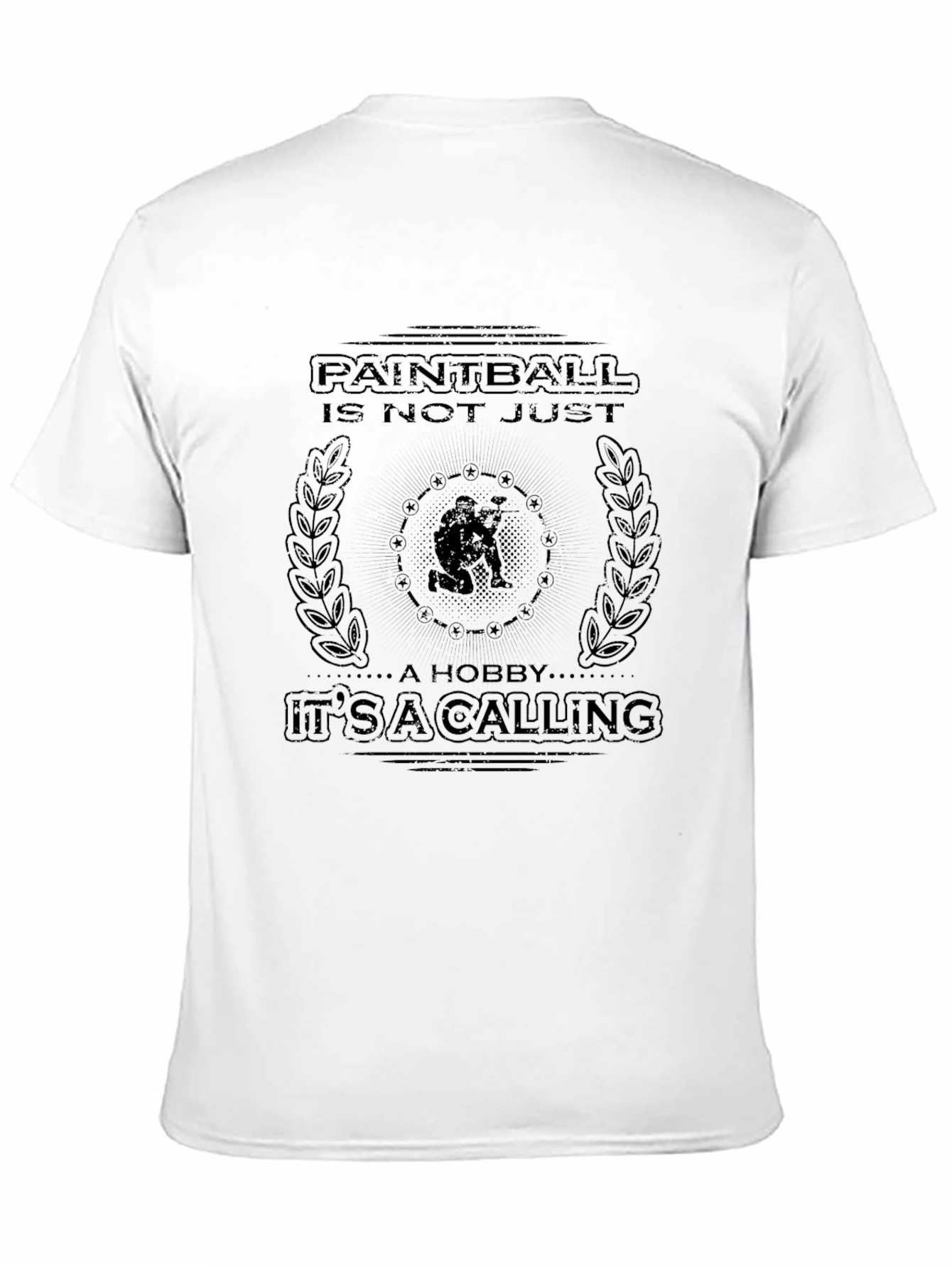 Black Paintball Calling T-Shirt view 11