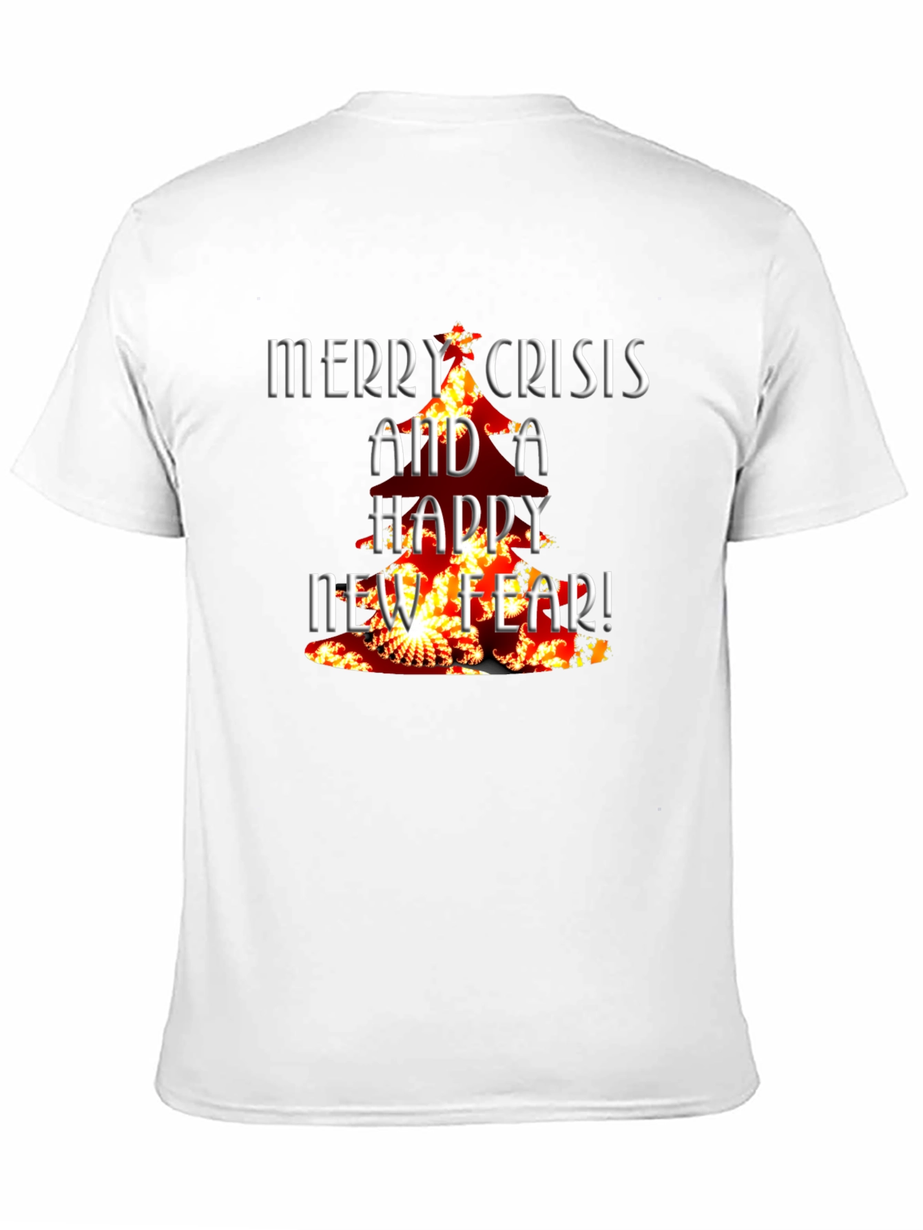 Black Merry Crisis T-Shirt - Dark Humor Tee view 11