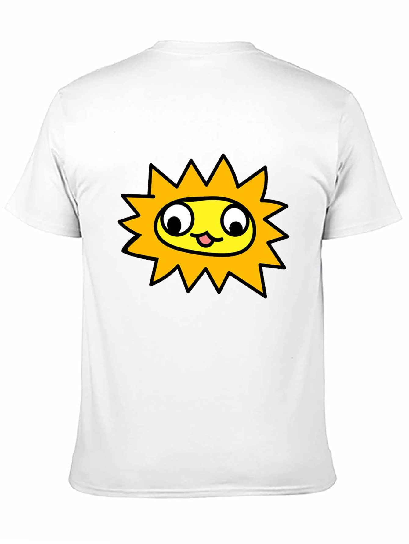 Black Sunny Character Graphic Tee - Black Crew Neck Shirt view 11