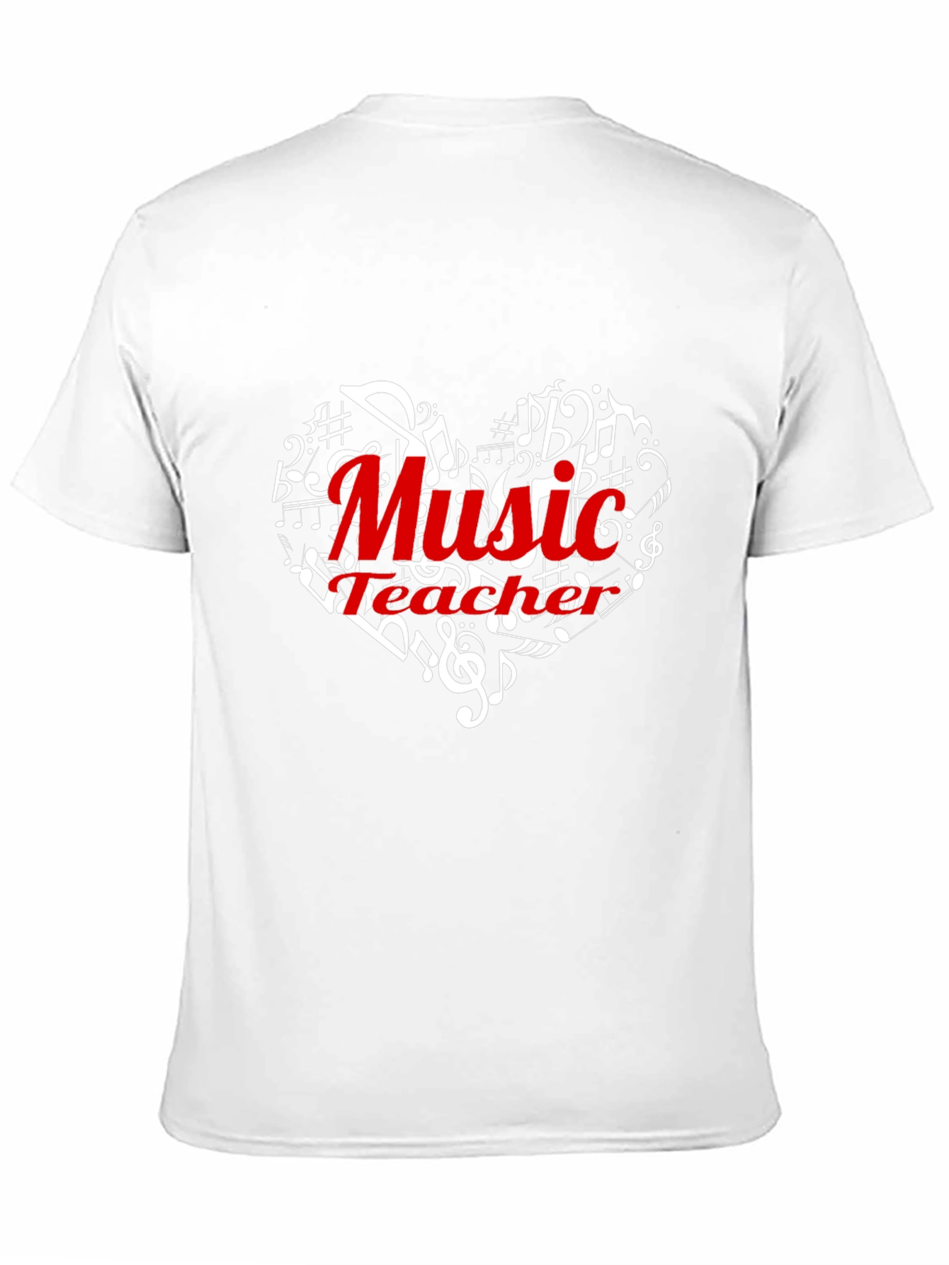 Black Music Teacher Heart T-Shirt view 11