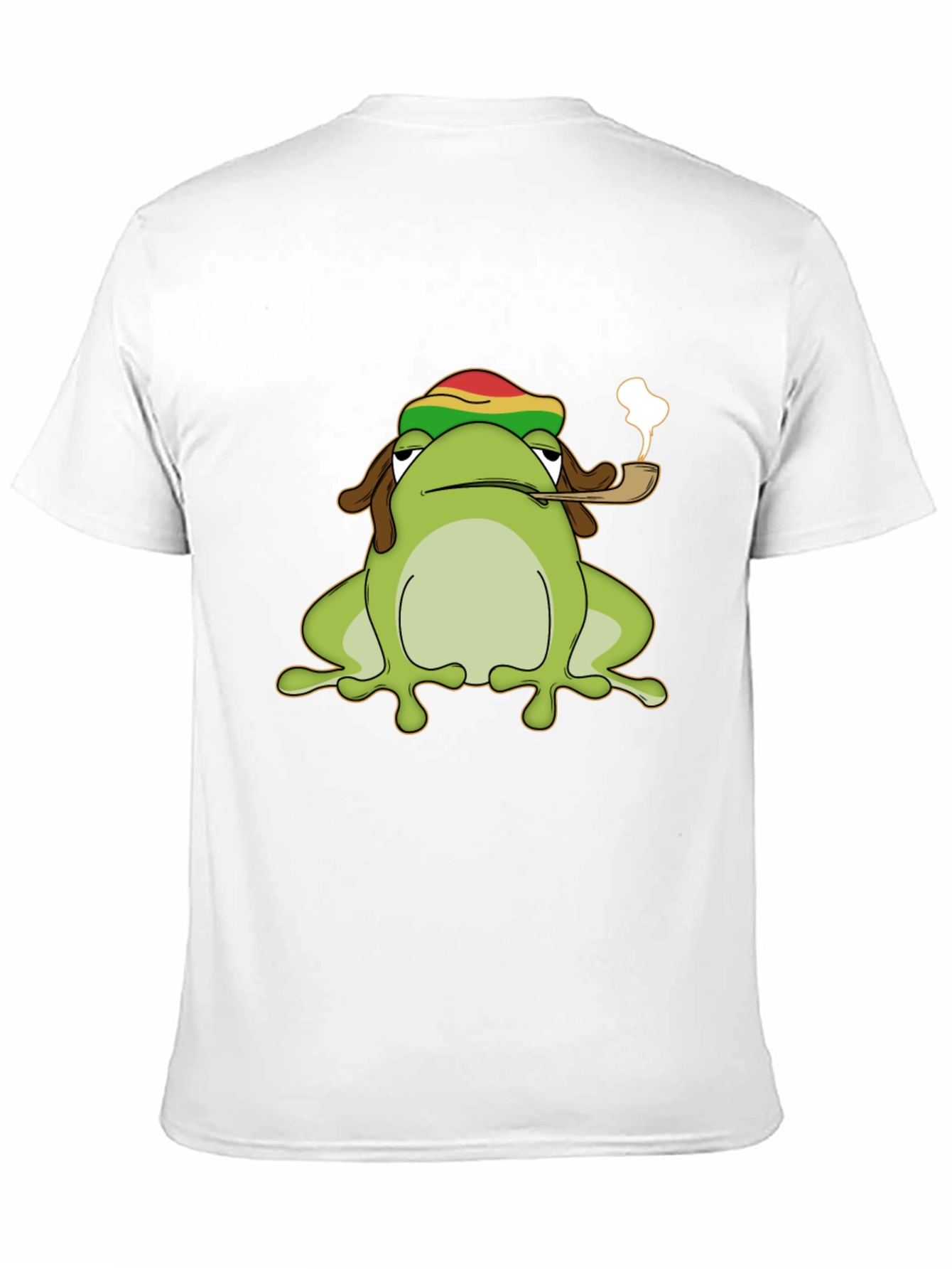 Black Rasta Frog Graphic Tee - Cool Novelty T-Shirt view 11