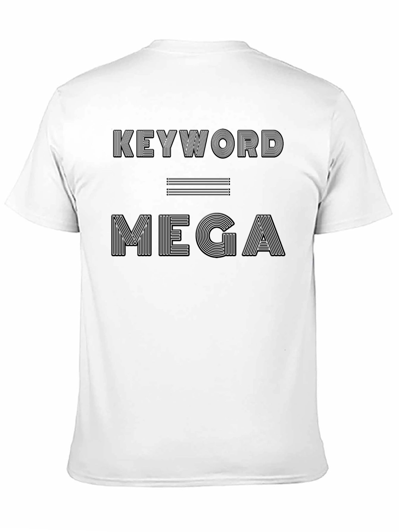 Black Keyword Equals Mega Graphic Tee - Black view 11